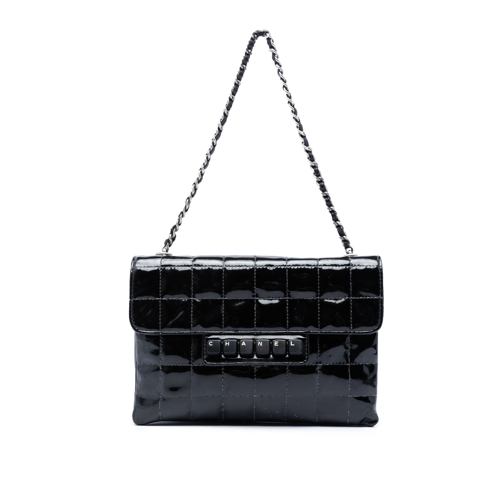 Chanel Chocolate Bar Patent Digital Flap