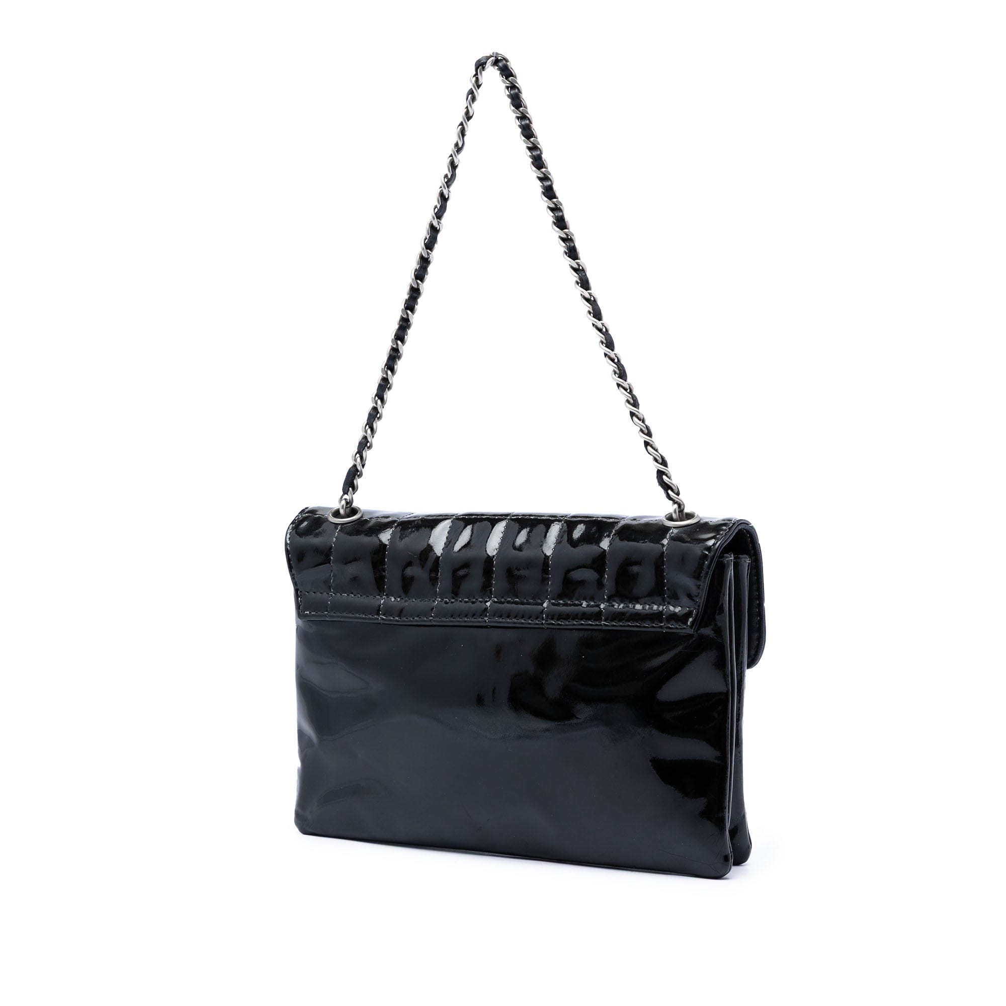 Chanel Chocolate Bar Patent Digital Flap