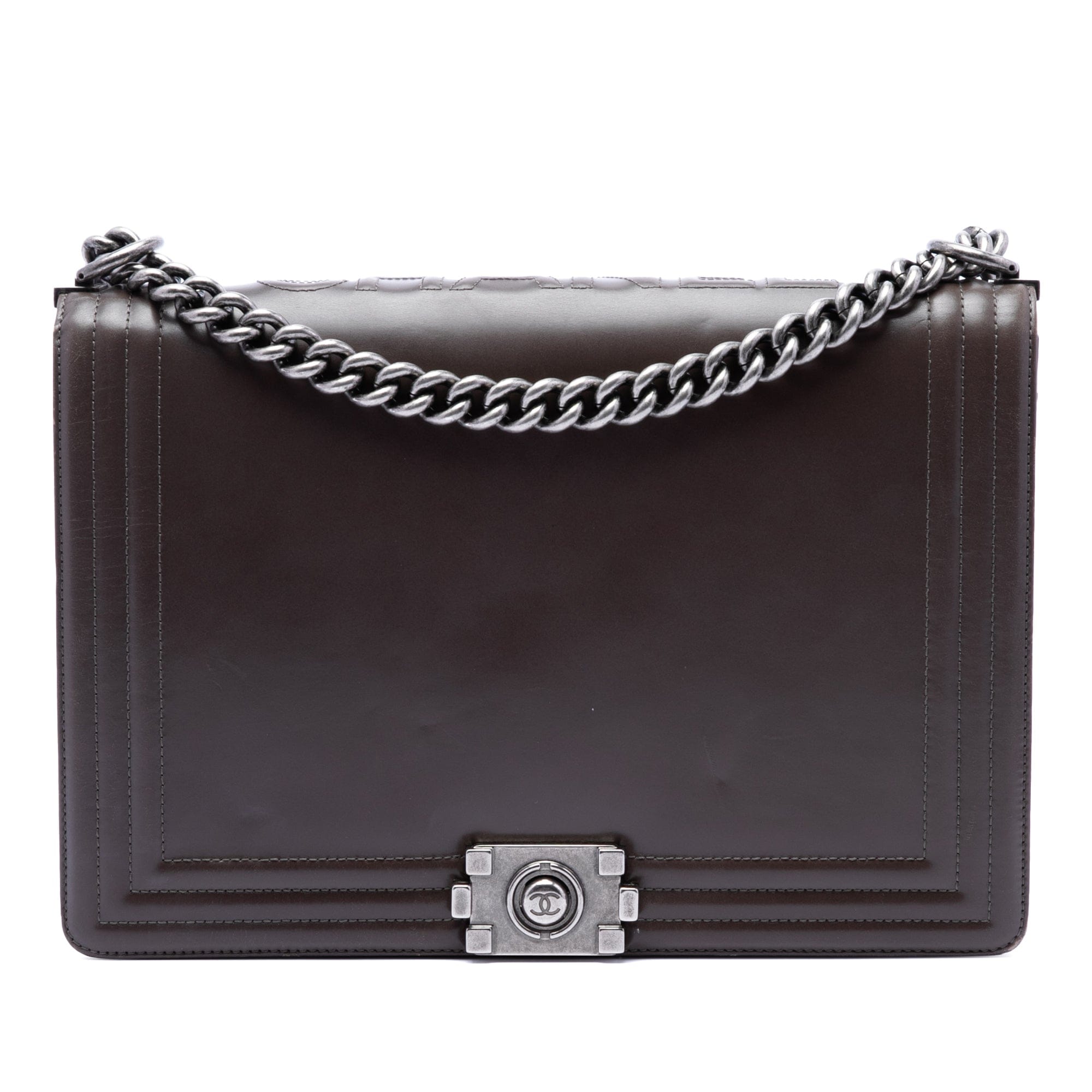 Chanel Large Glazed Calfskin Boy Flap