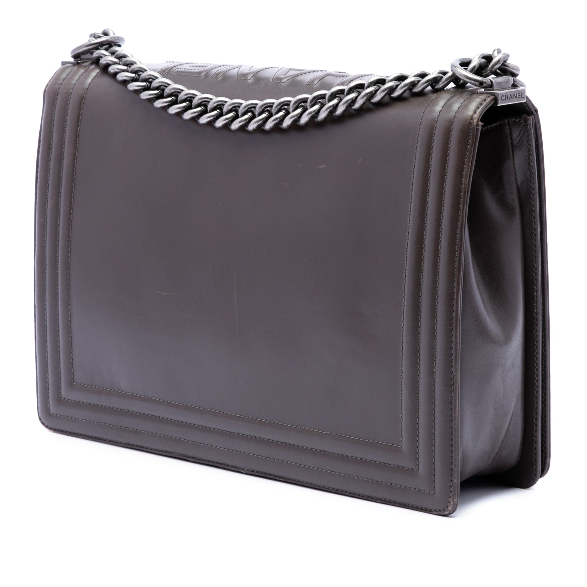 Chanel Large Glazed Calfskin Boy Flap