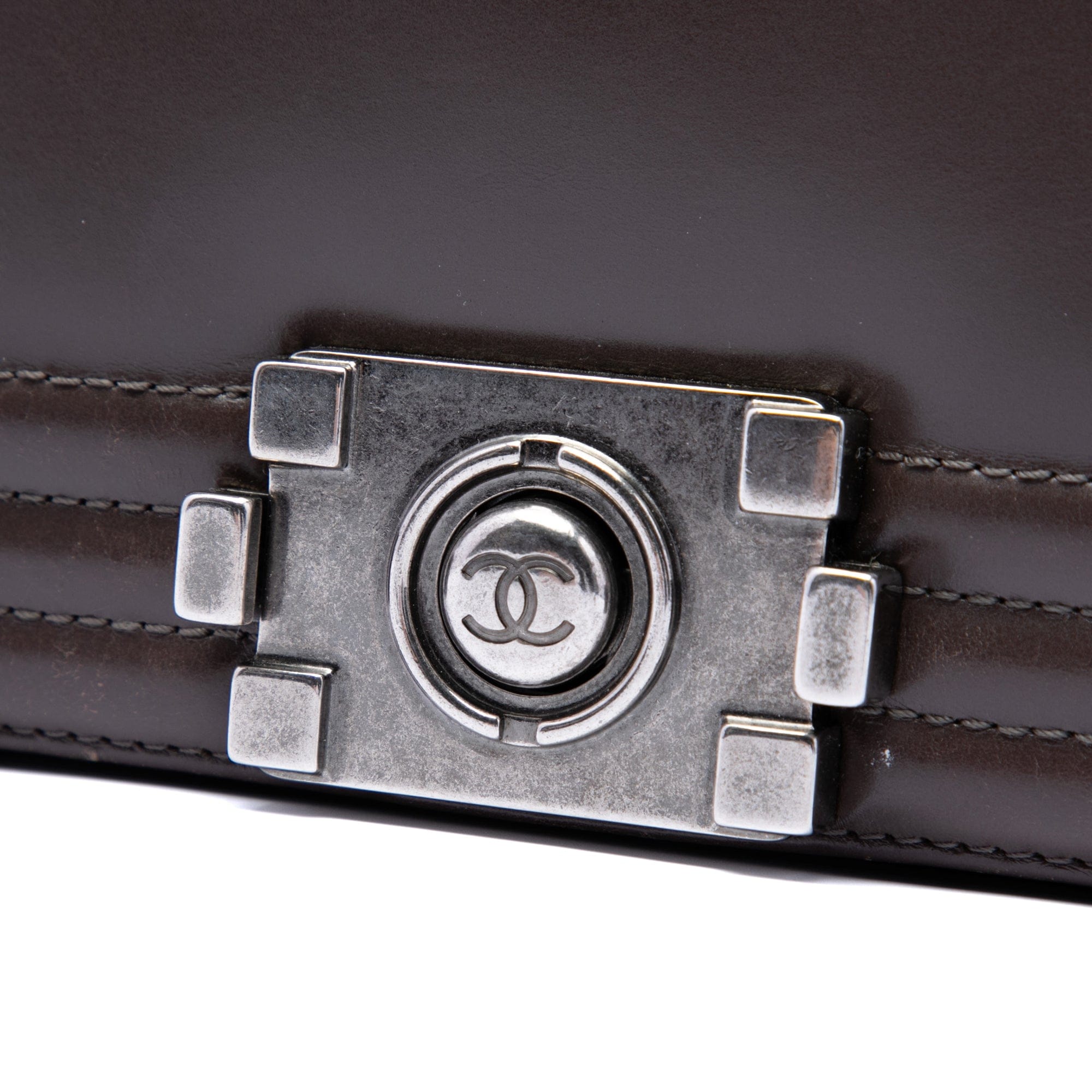 Chanel Large Glazed Calfskin Boy Flap