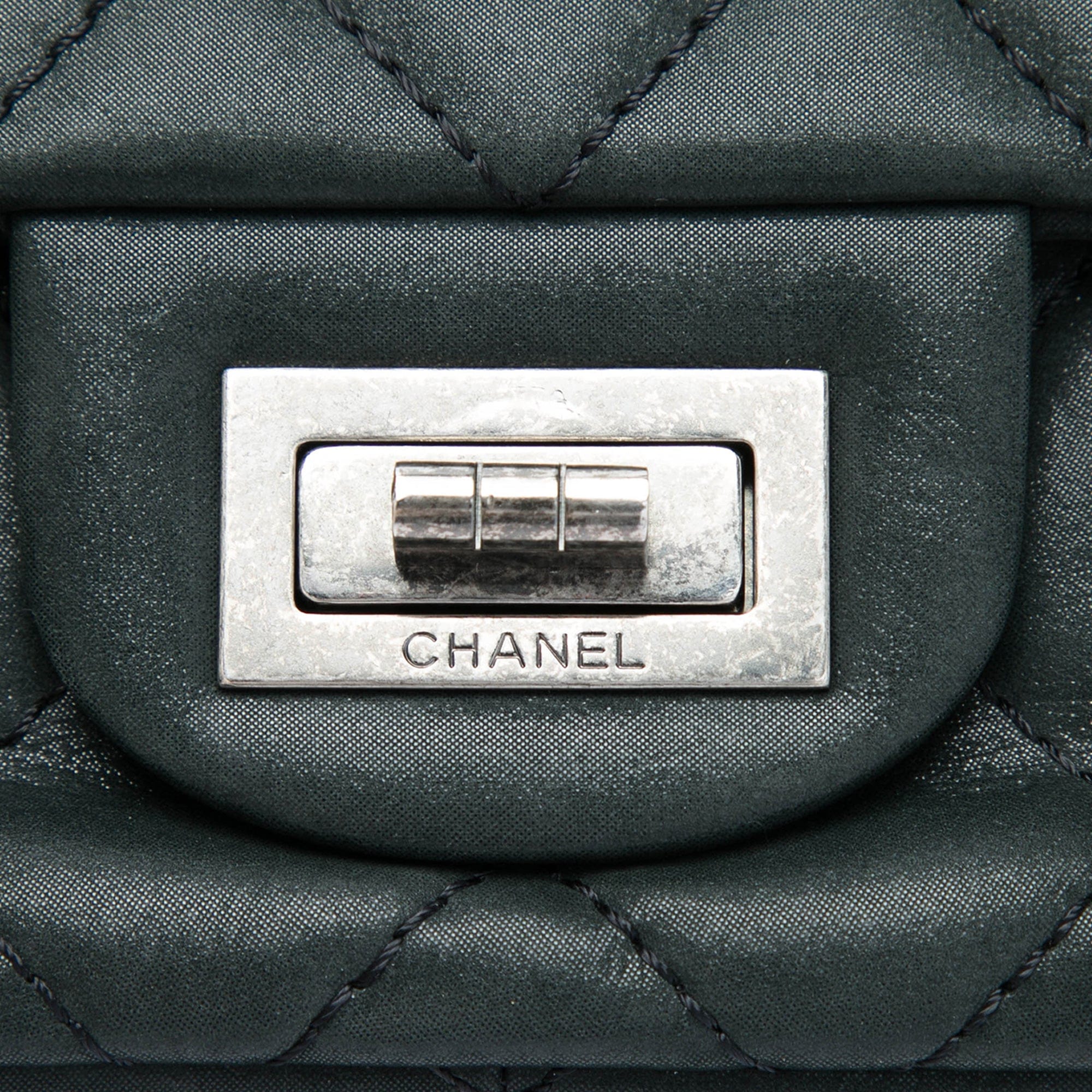Chanel Quilted Iridescent Lambskin Reissue 2.55 Bijoux Chain Double Flap 227
