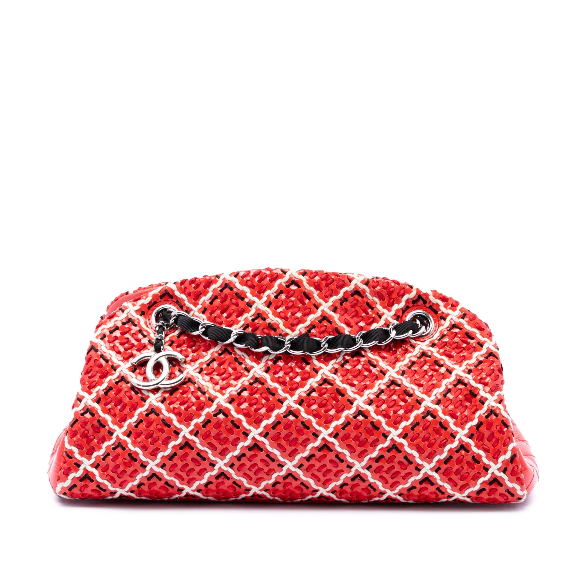 Chanel Small Patent Stitch Just Mademoiselle Bowling Bag