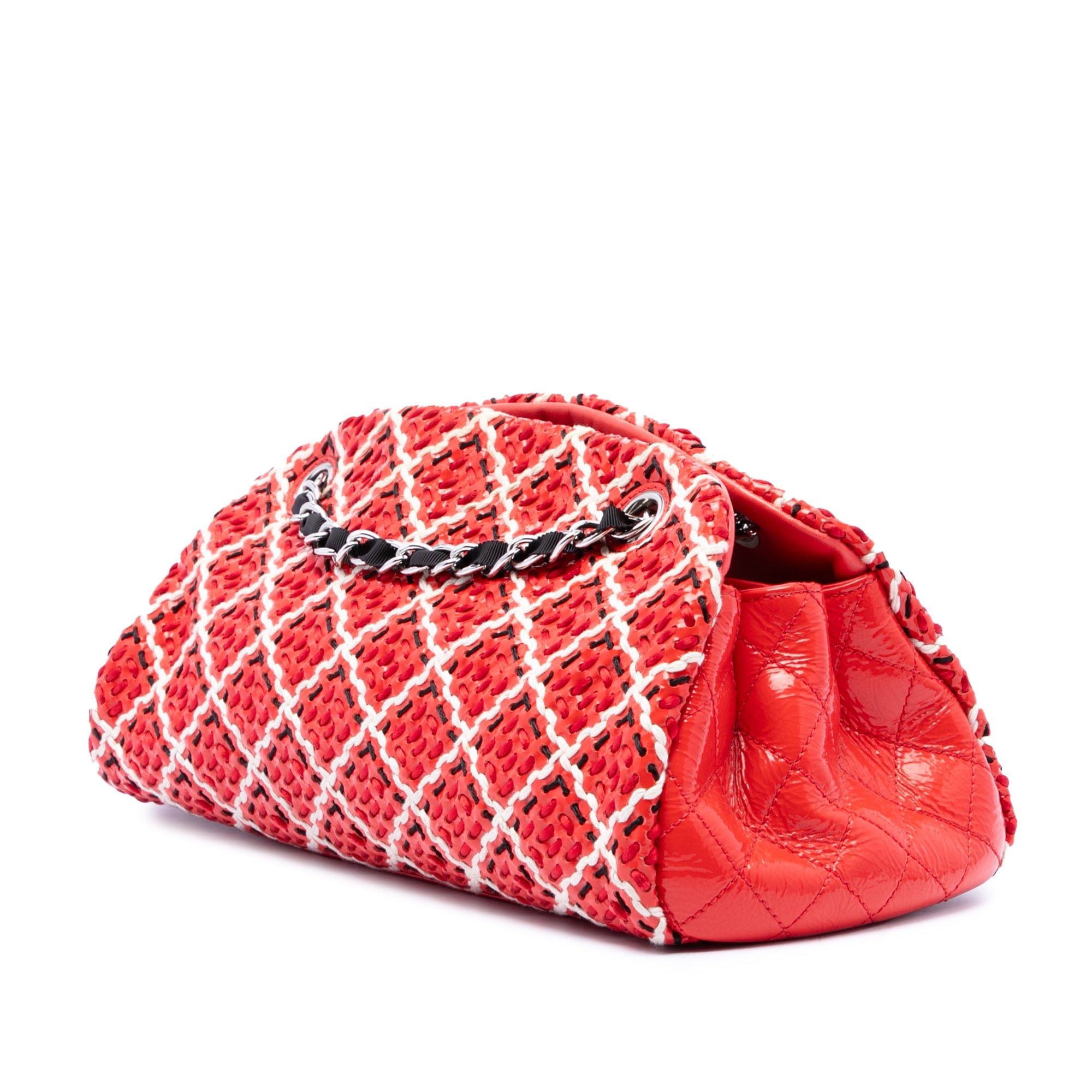 Chanel Small Patent Stitch Just Mademoiselle Bowling Bag