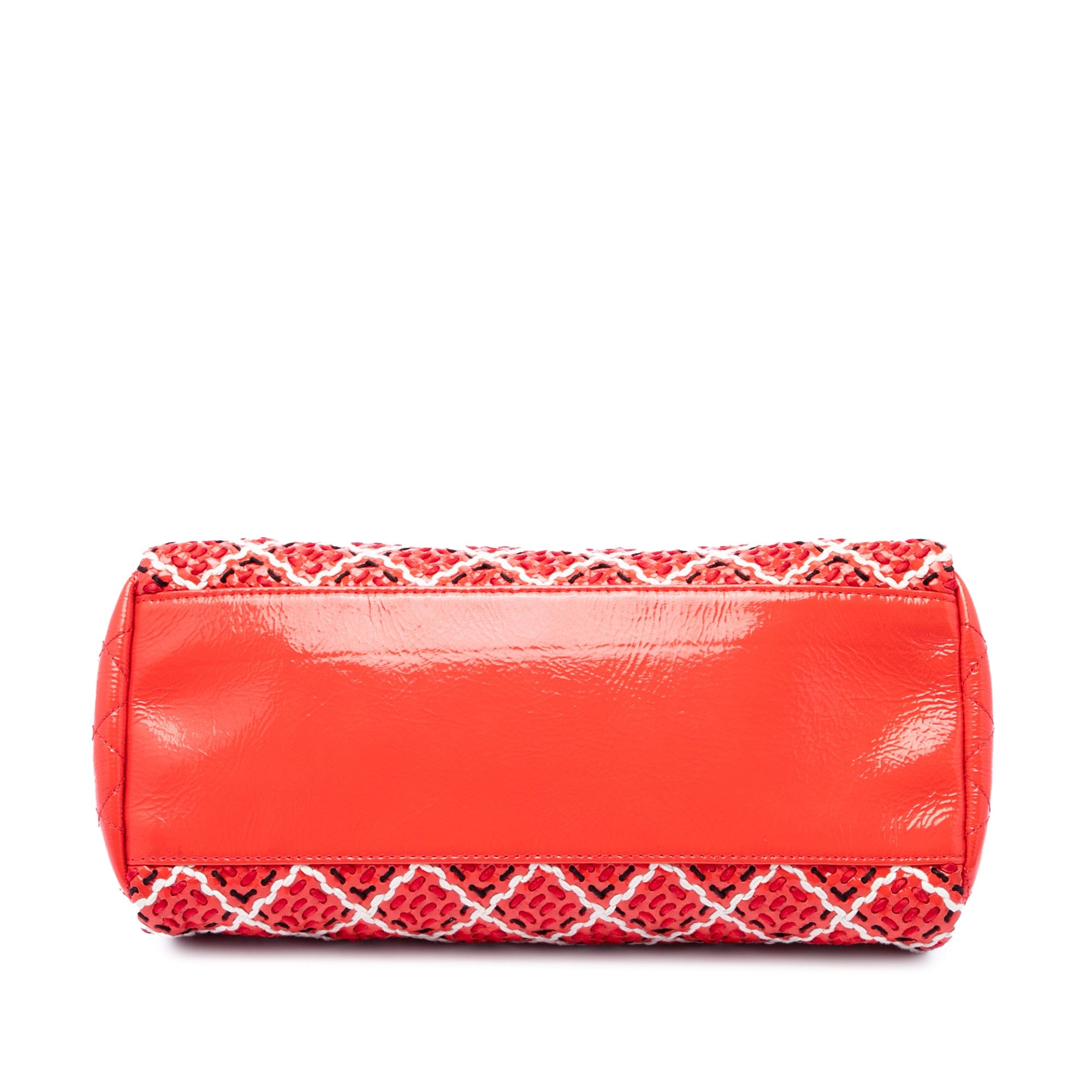 Chanel Small Patent Stitch Just Mademoiselle Bowling Bag