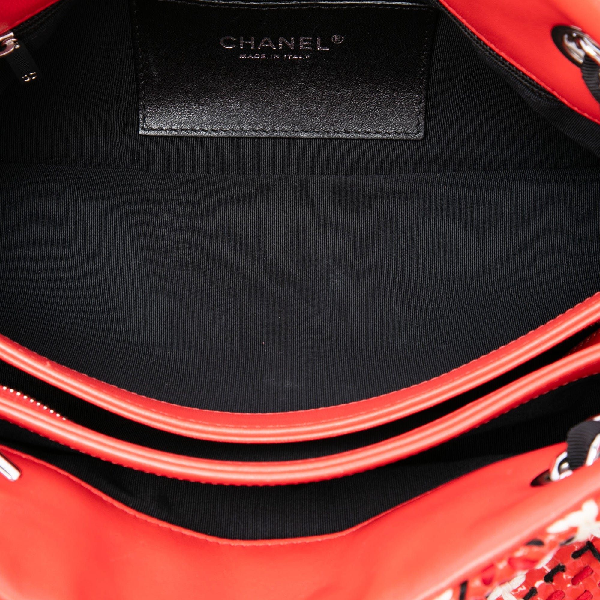 Chanel Small Patent Stitch Just Mademoiselle Bowling Bag
