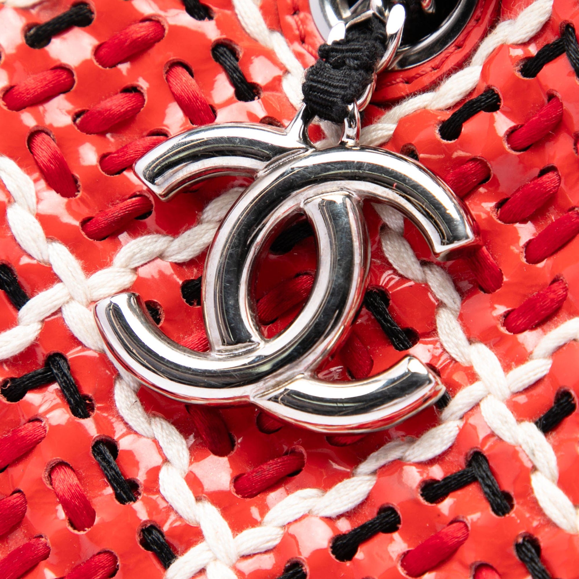 Chanel Small Patent Stitch Just Mademoiselle Bowling Bag