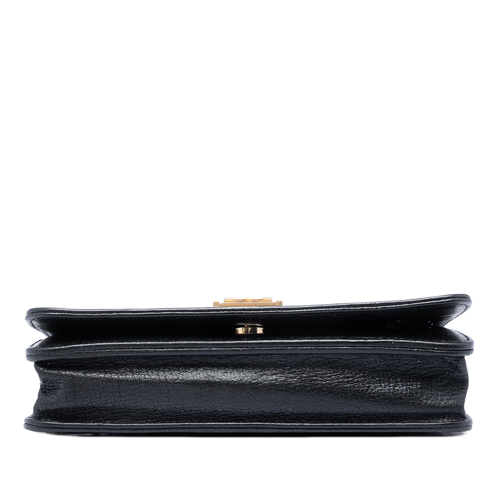 Chanel Studded Grained Calfskin Boy Wallet On Chain