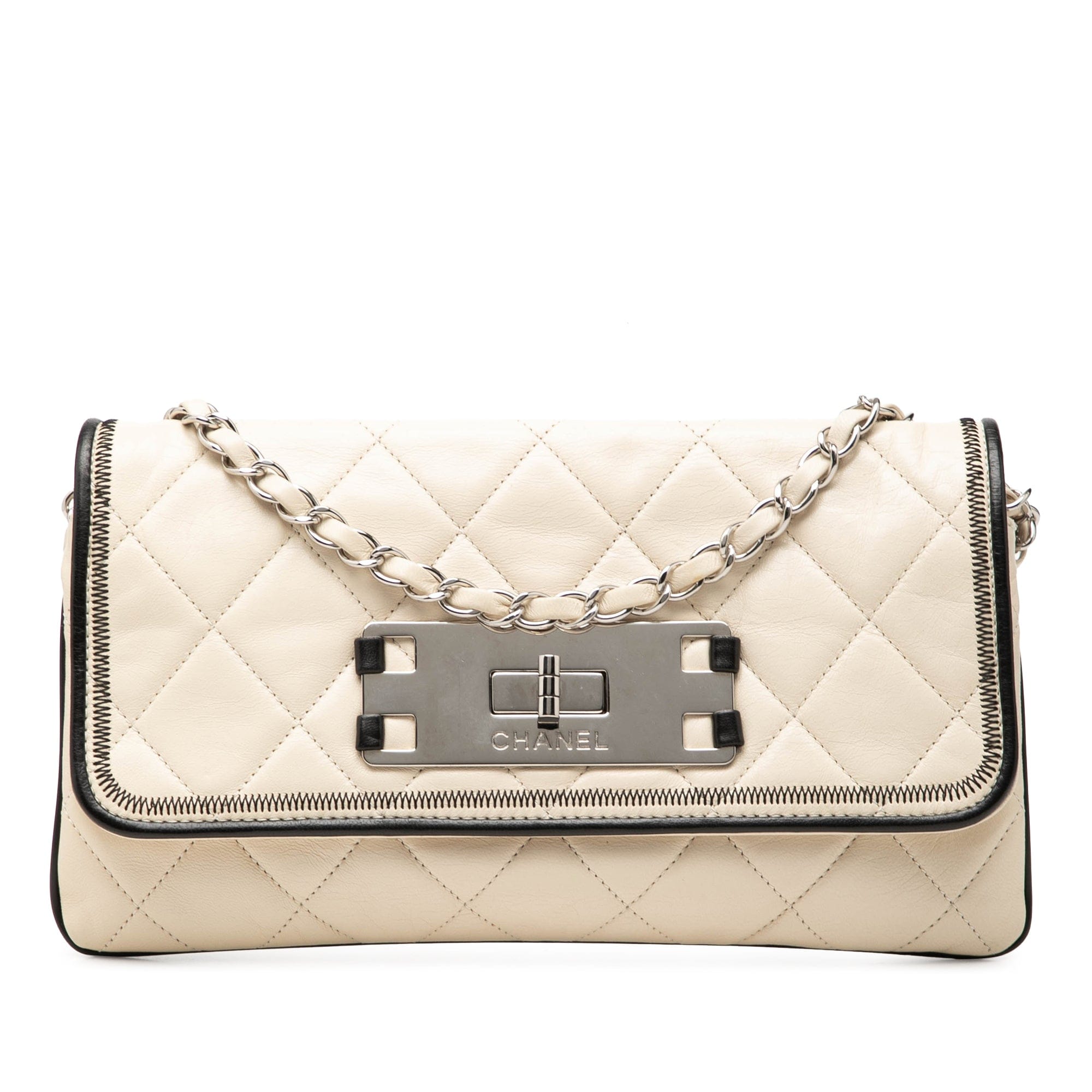 Chanel Quilted Lambskin Reissue East West Flap