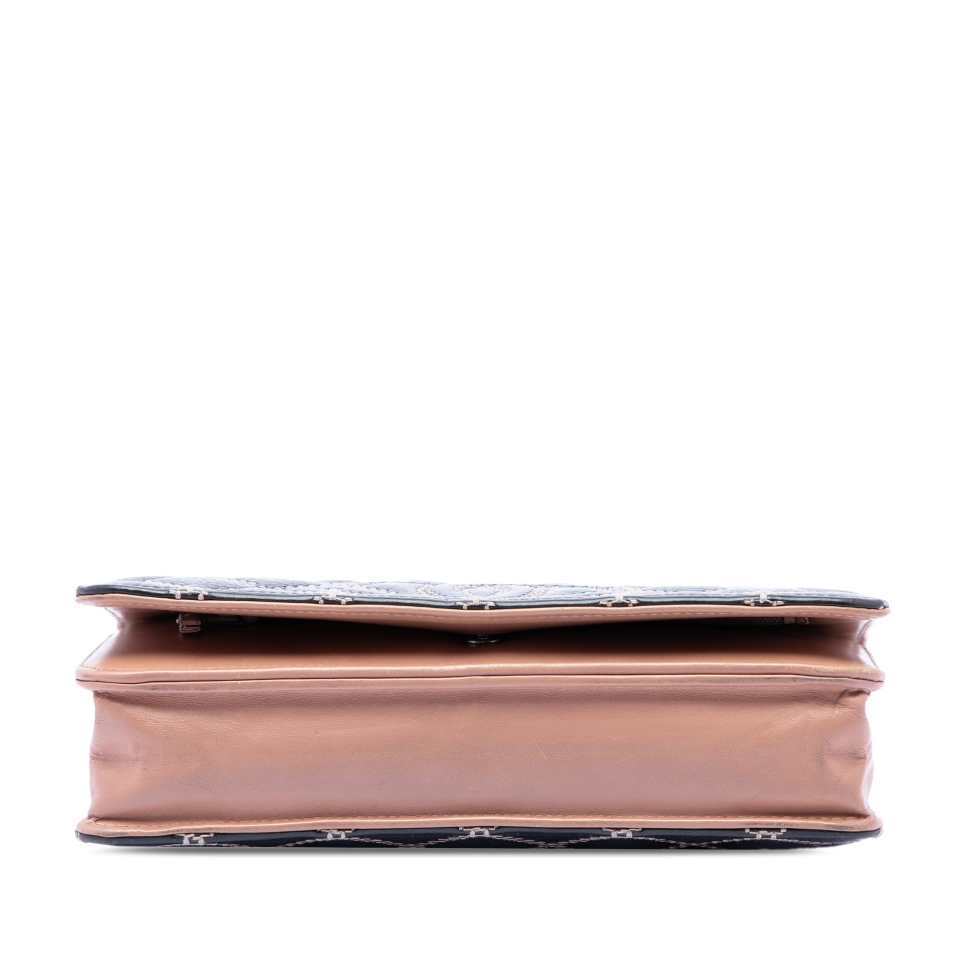 Chanel Stitched CC Quilted Calfskin Wallet on Chain