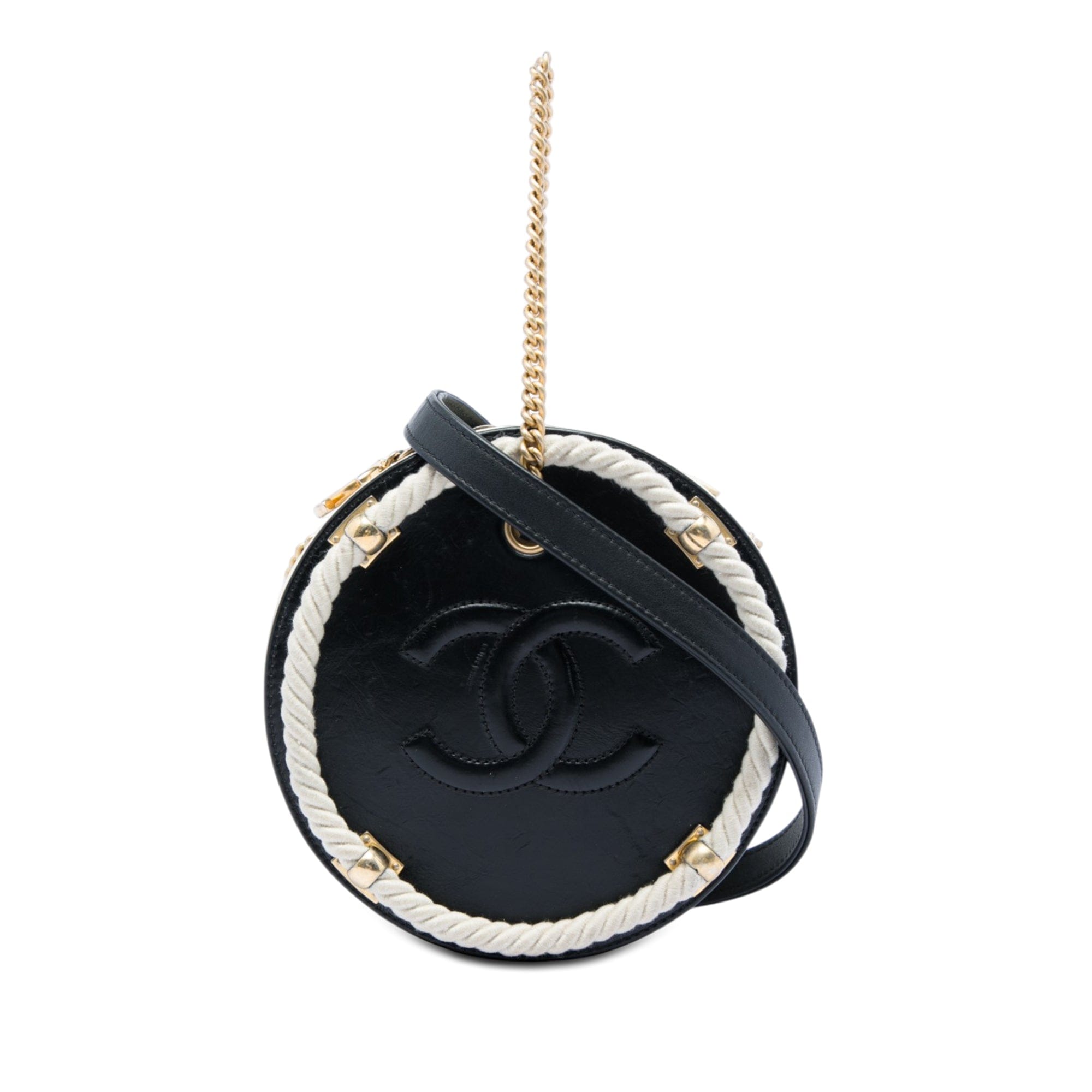 Chanel Crumpled Calfskin En Vogue Round Bag