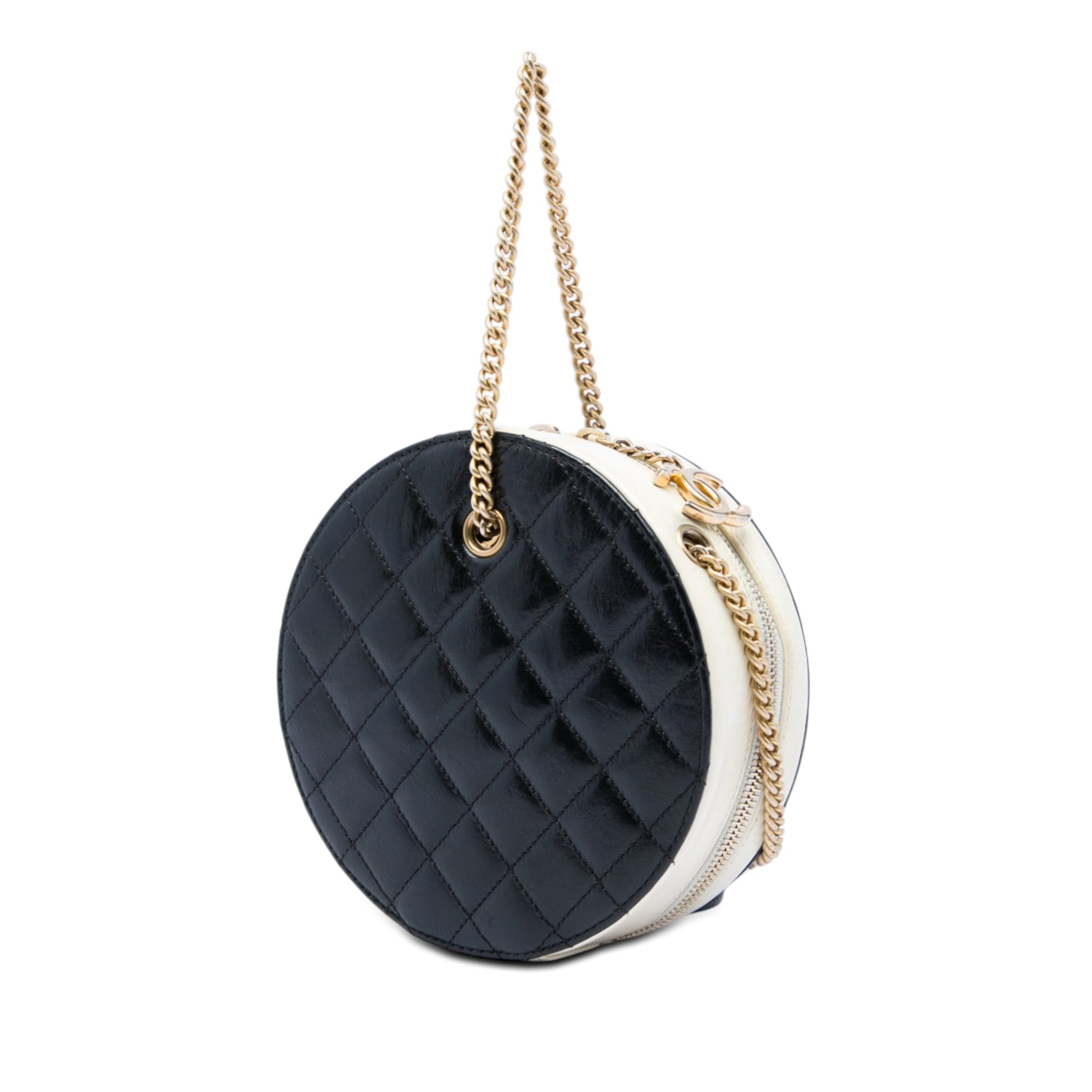 Chanel Crumpled Calfskin En Vogue Round Bag