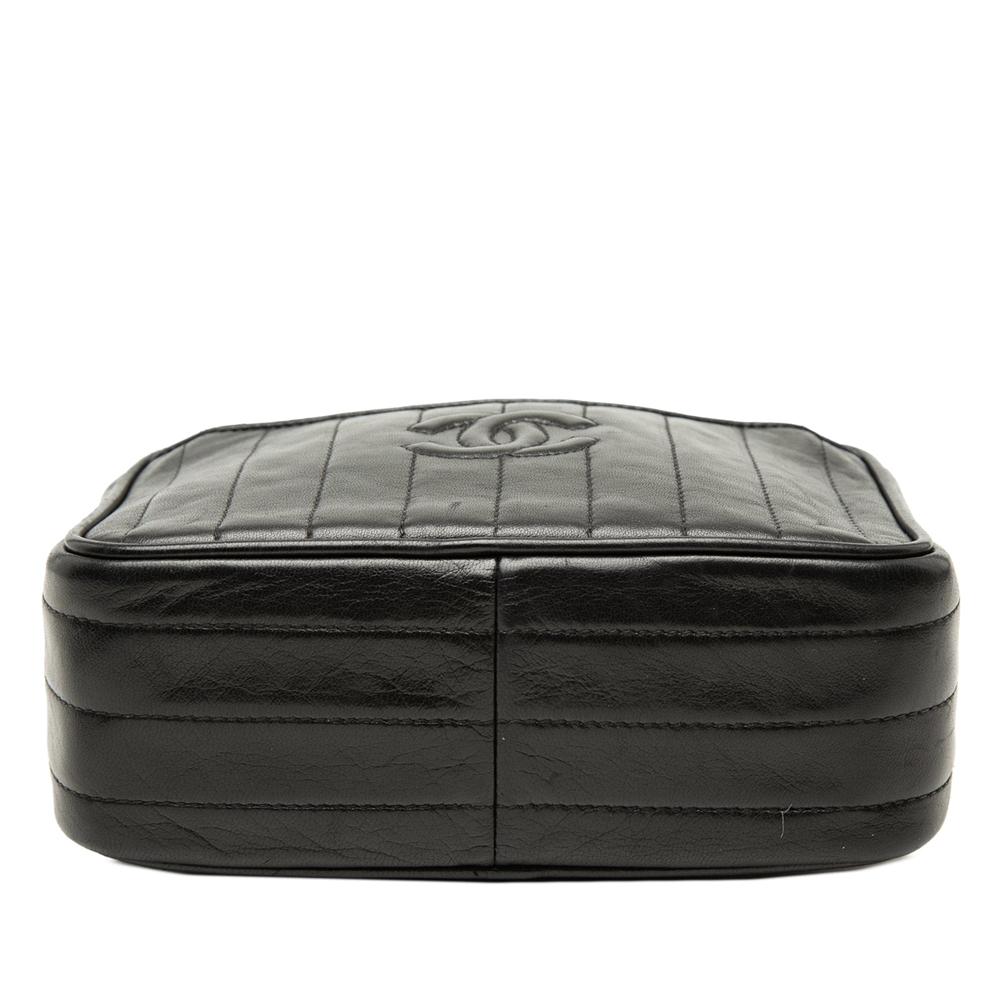 Chanel CC Vertical Quilted Lambskin Tassel Camera Bag