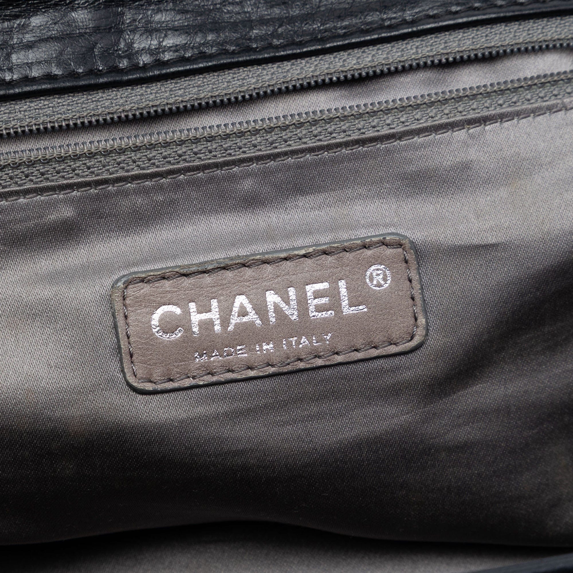 Chanel Quilted Lambskin East West Mademoiselle Accordion Flap