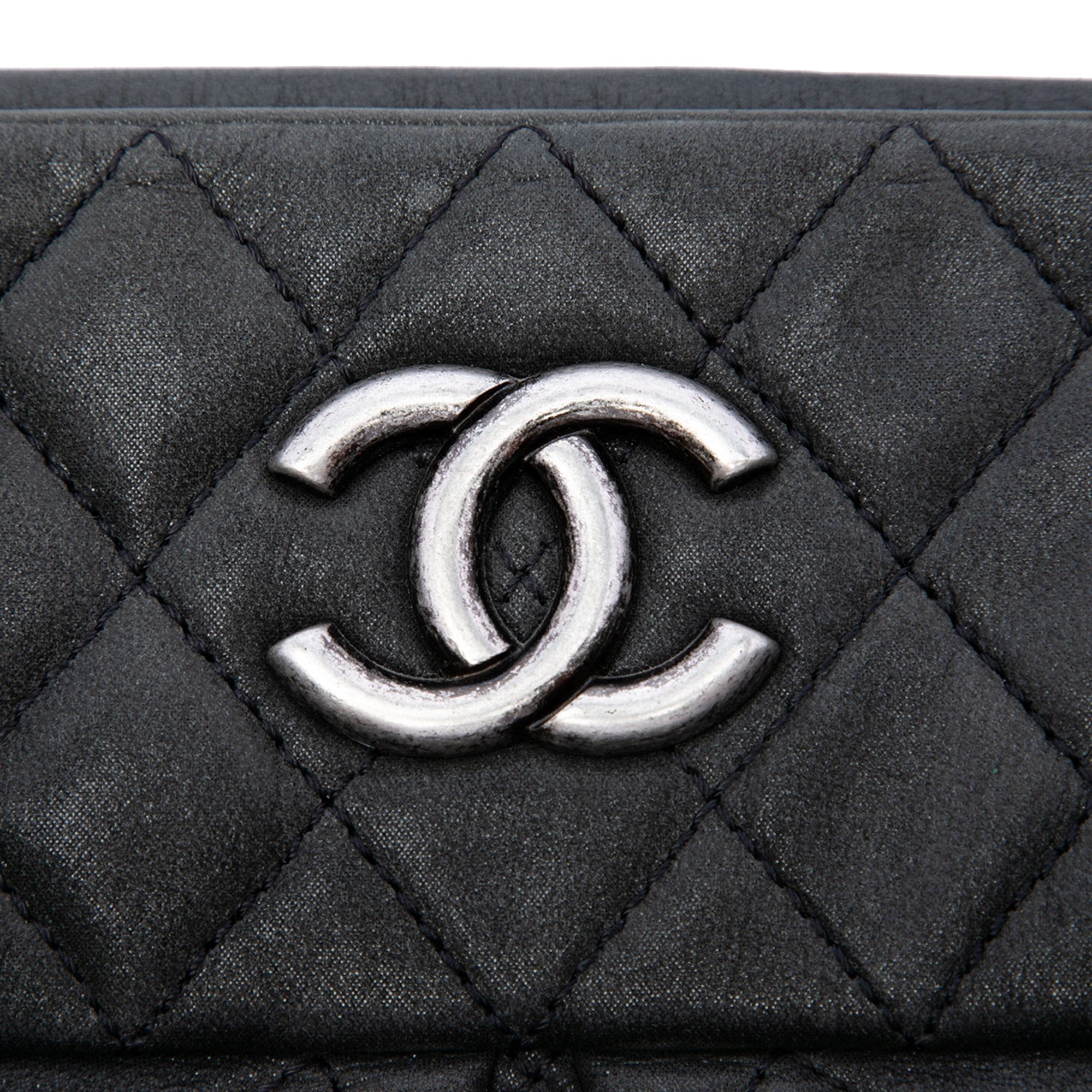 Chanel Quilted Iridescent Calfskin Chic Quilt Bowling Bag