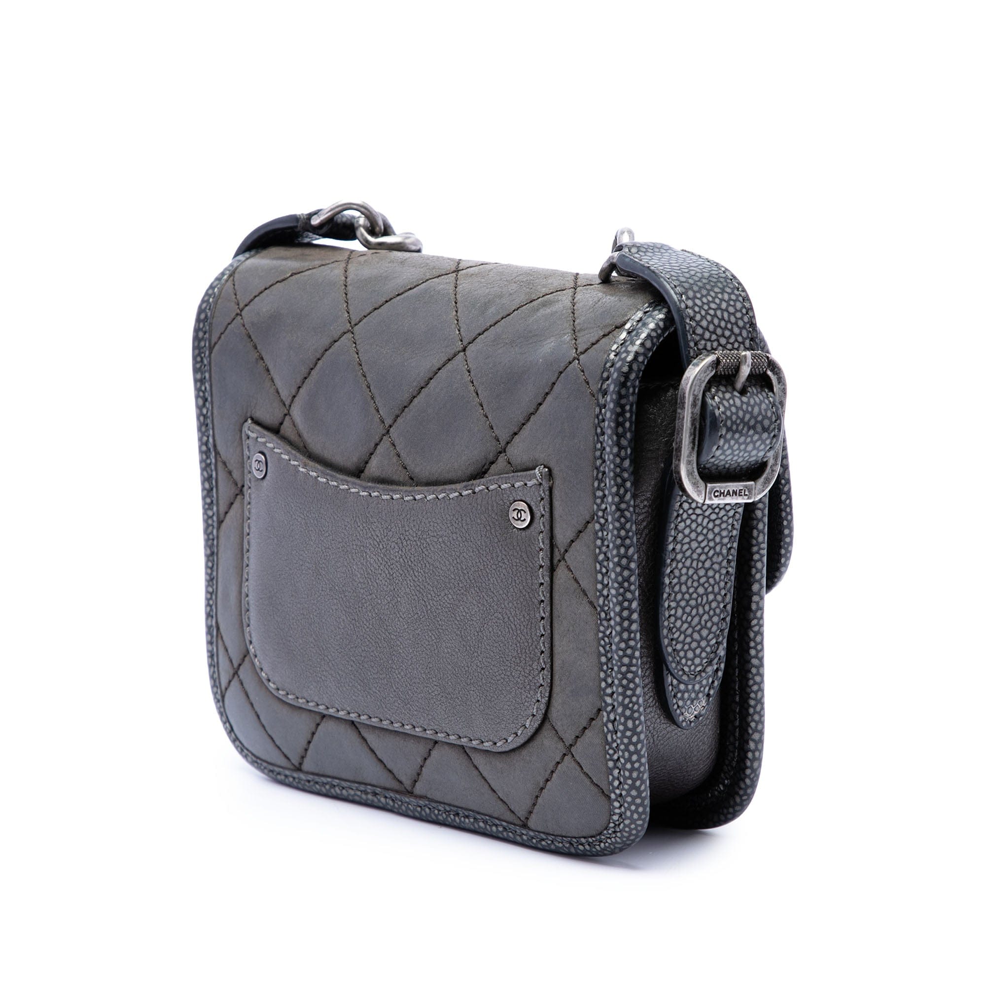 Chanel Paris Bombay Mini Quilted Iridescent Calfskin Back to School Single Flap