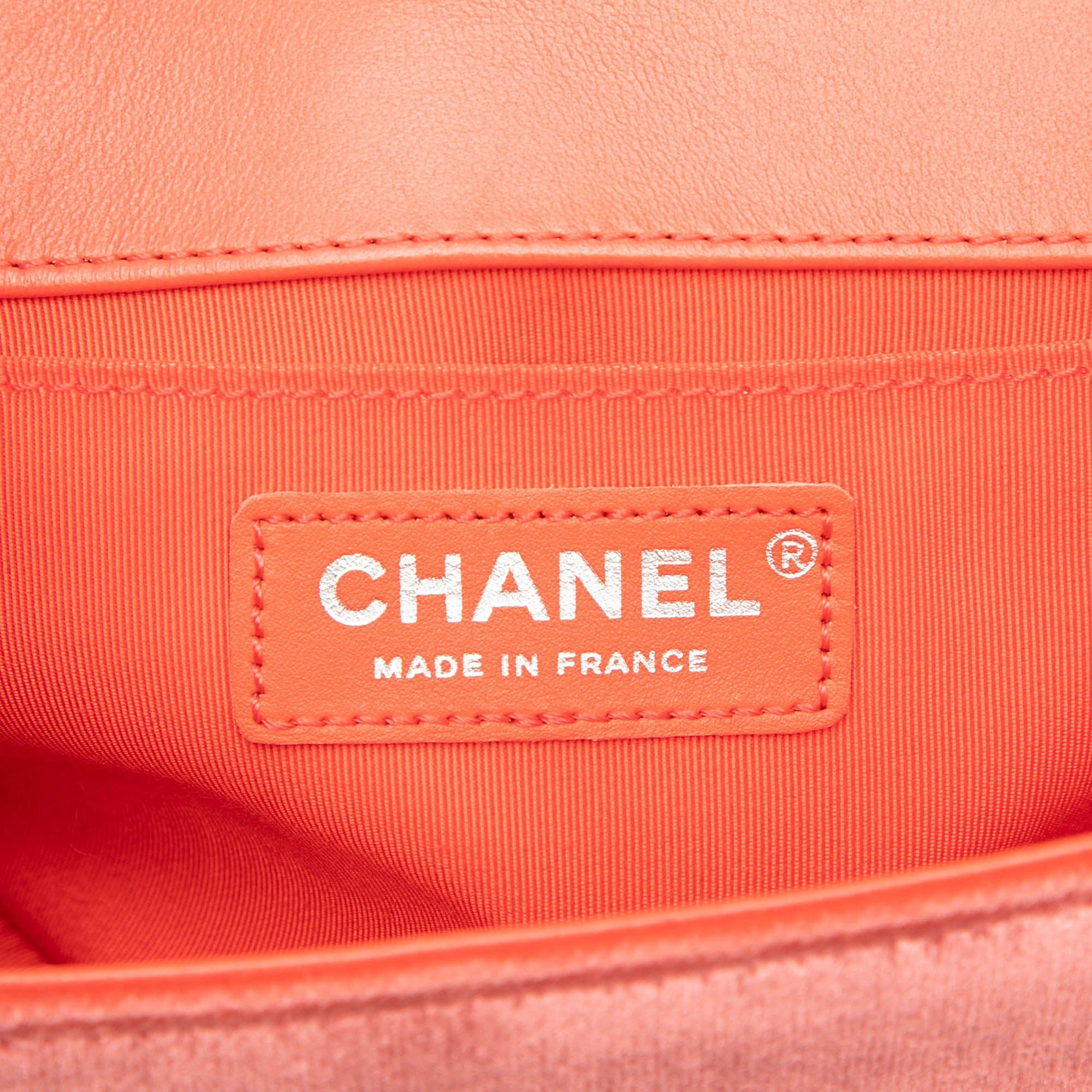 Chanel Old Medium Quilted Velvet Boy Flap