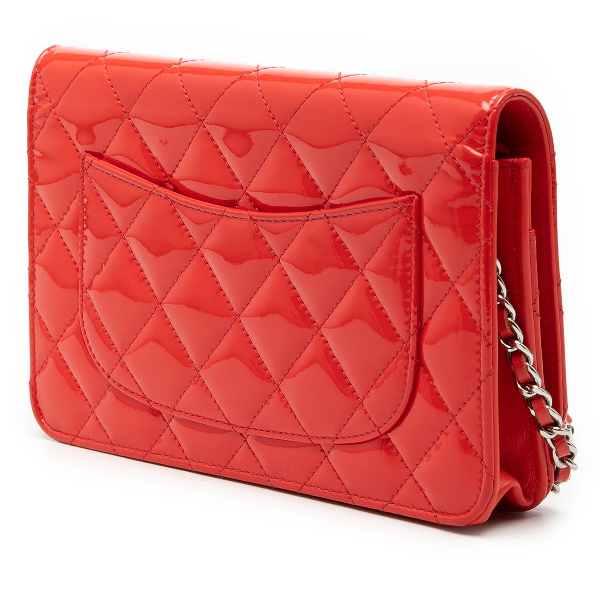 Chanel CC Patent Wallet on Chain