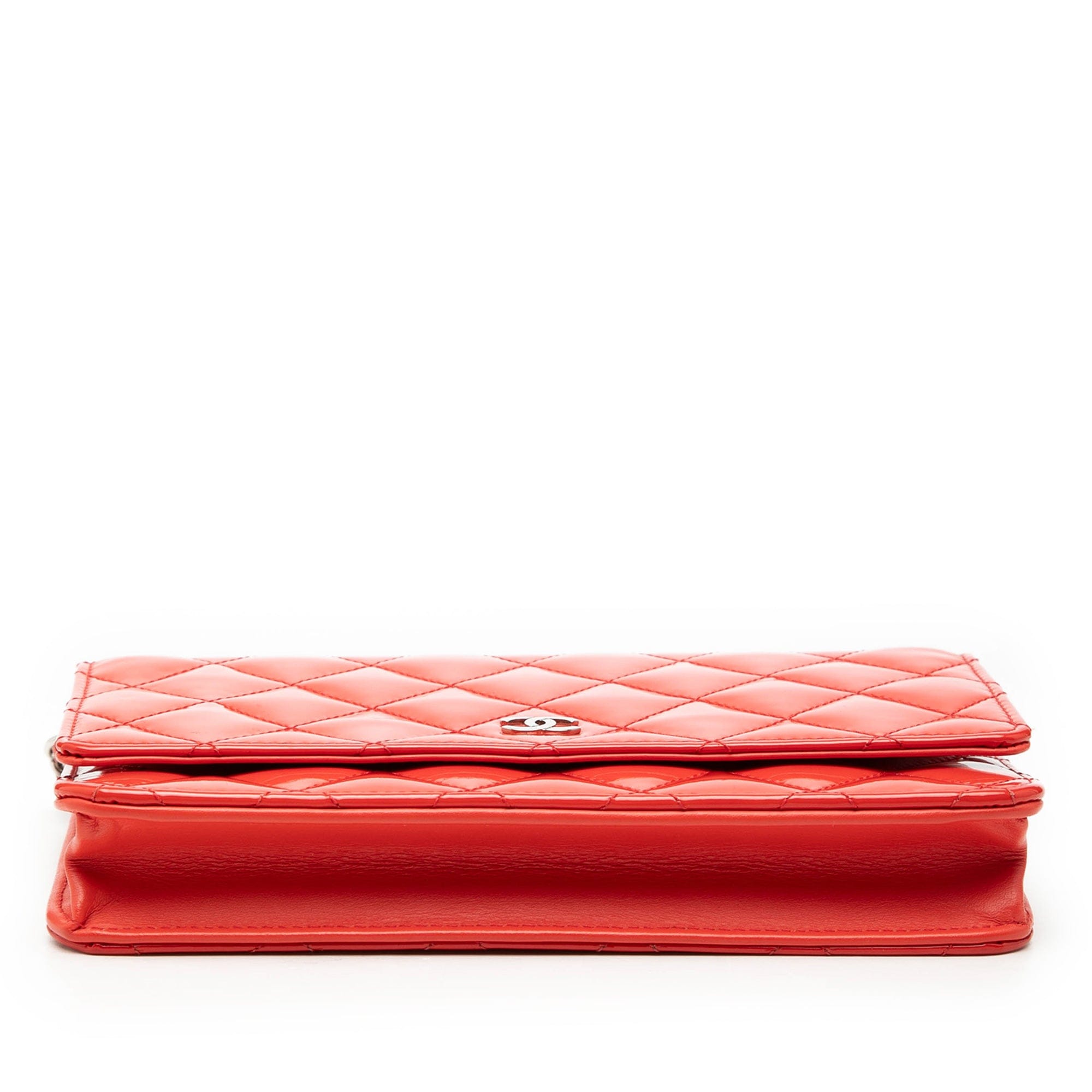 Chanel CC Patent Wallet on Chain