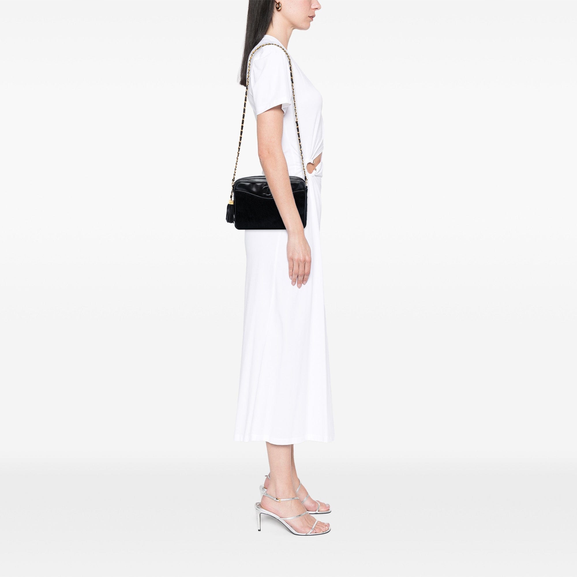 Chanel CC Ponyhair and Leather Tassel Camera Bag