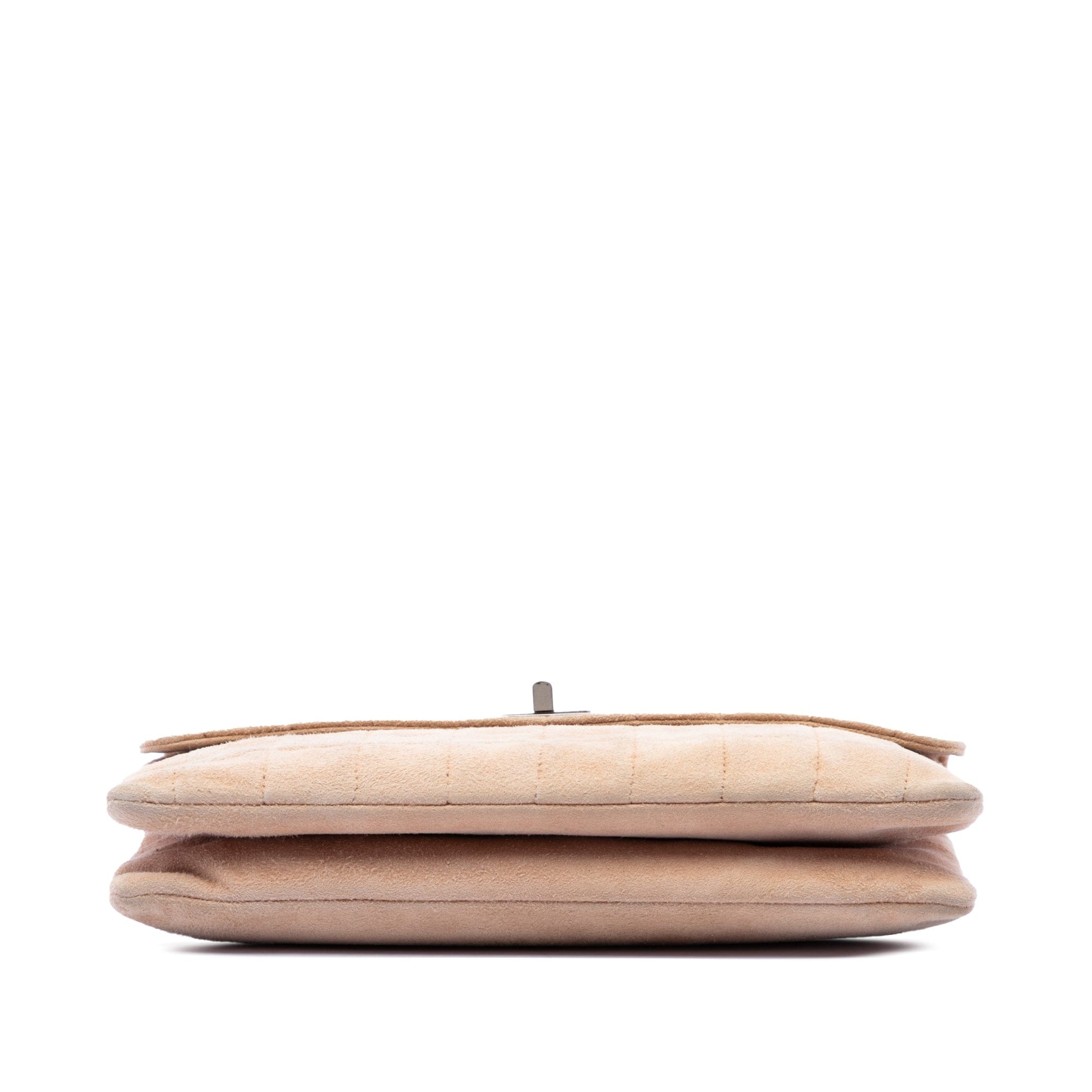 Chanel Choco Bar Suede Mademoiselle Turnlock Flap