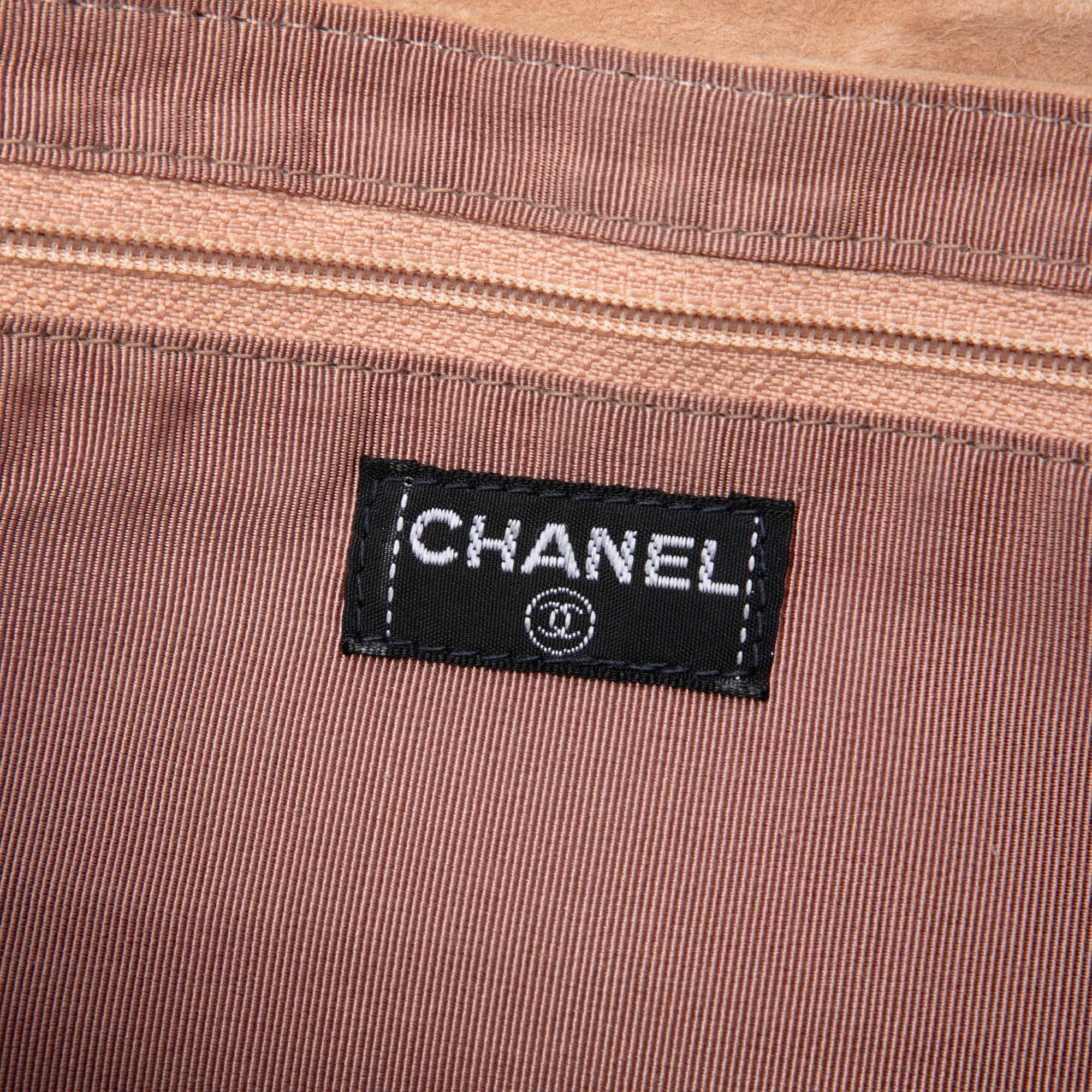 Chanel Choco Bar Suede Mademoiselle Turnlock Flap