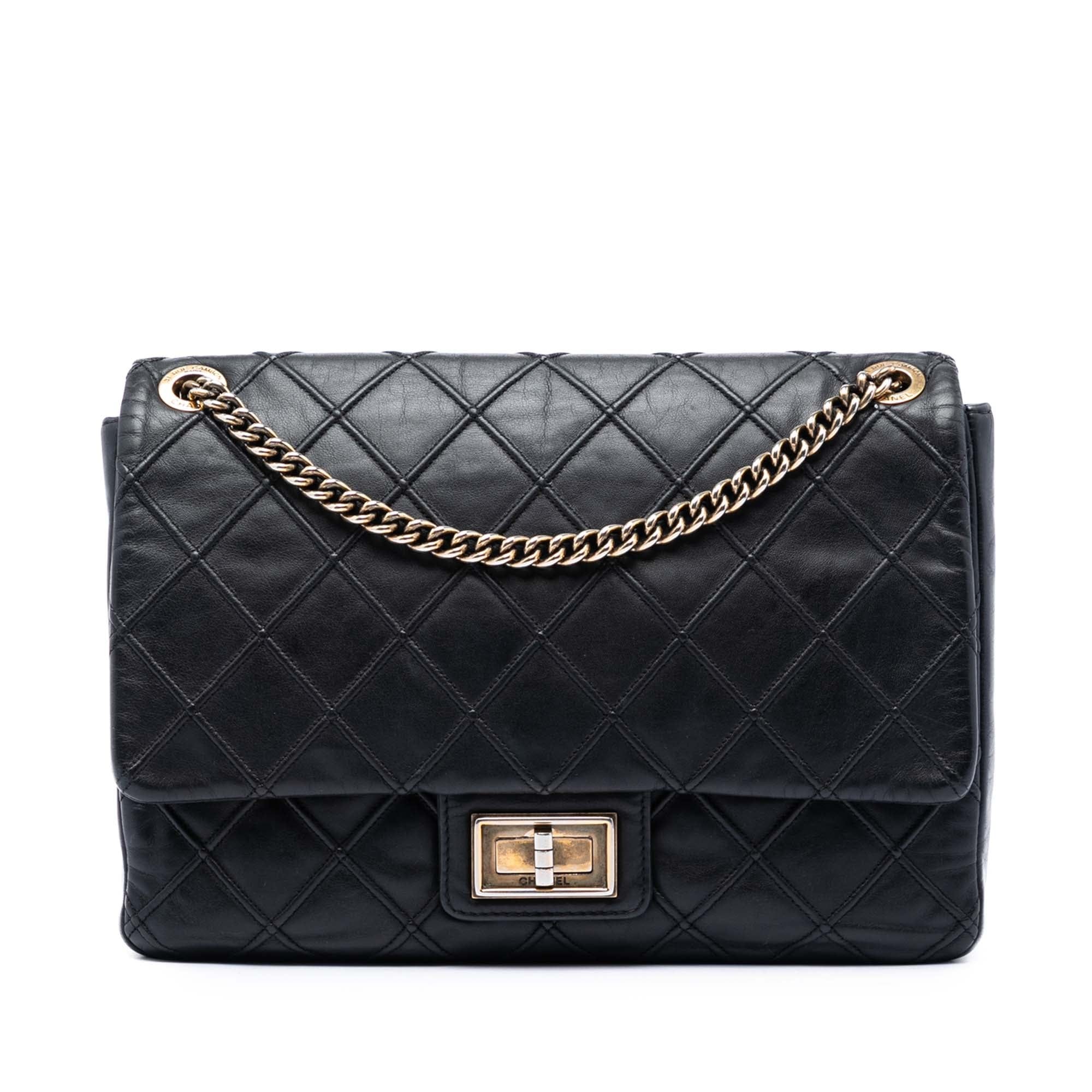 Chanel Large Diamond Debossed Calfskin Reissue 2.55 Cosmos Flap