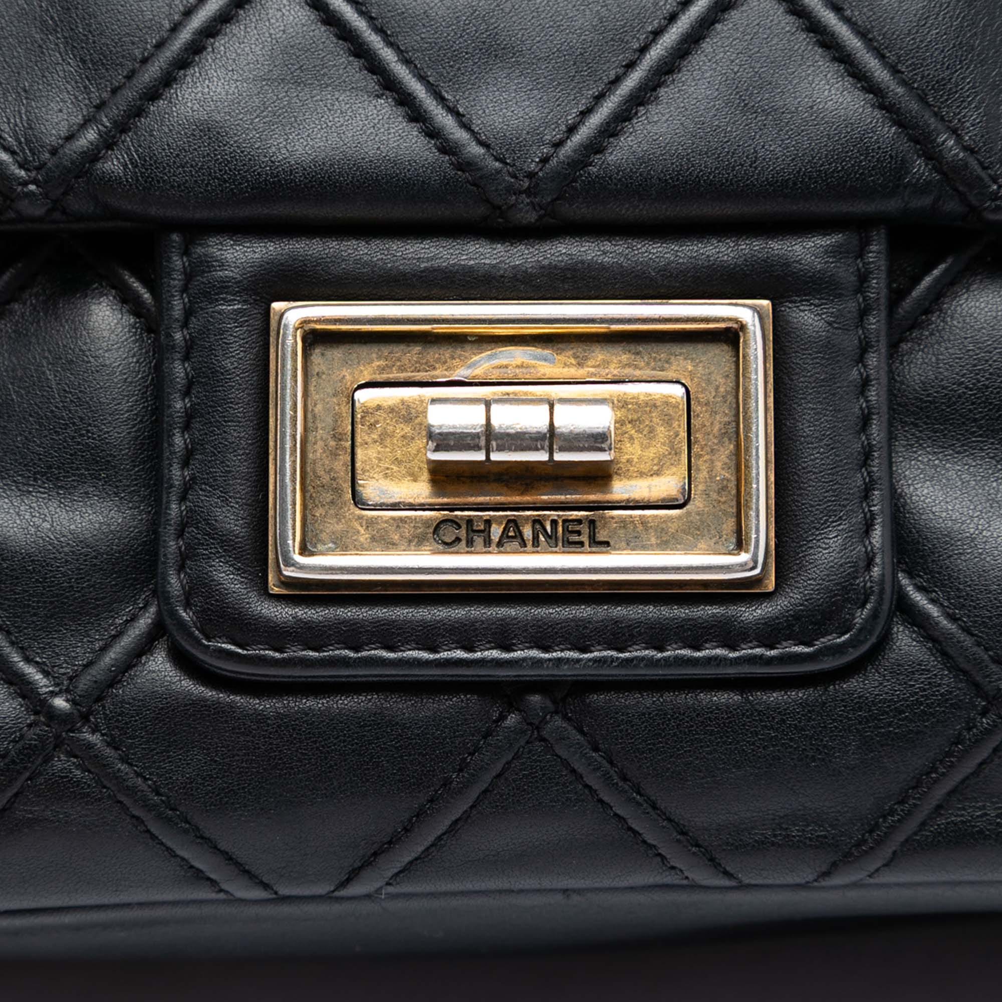Chanel Large Diamond Debossed Calfskin Reissue 2.55 Cosmos Flap