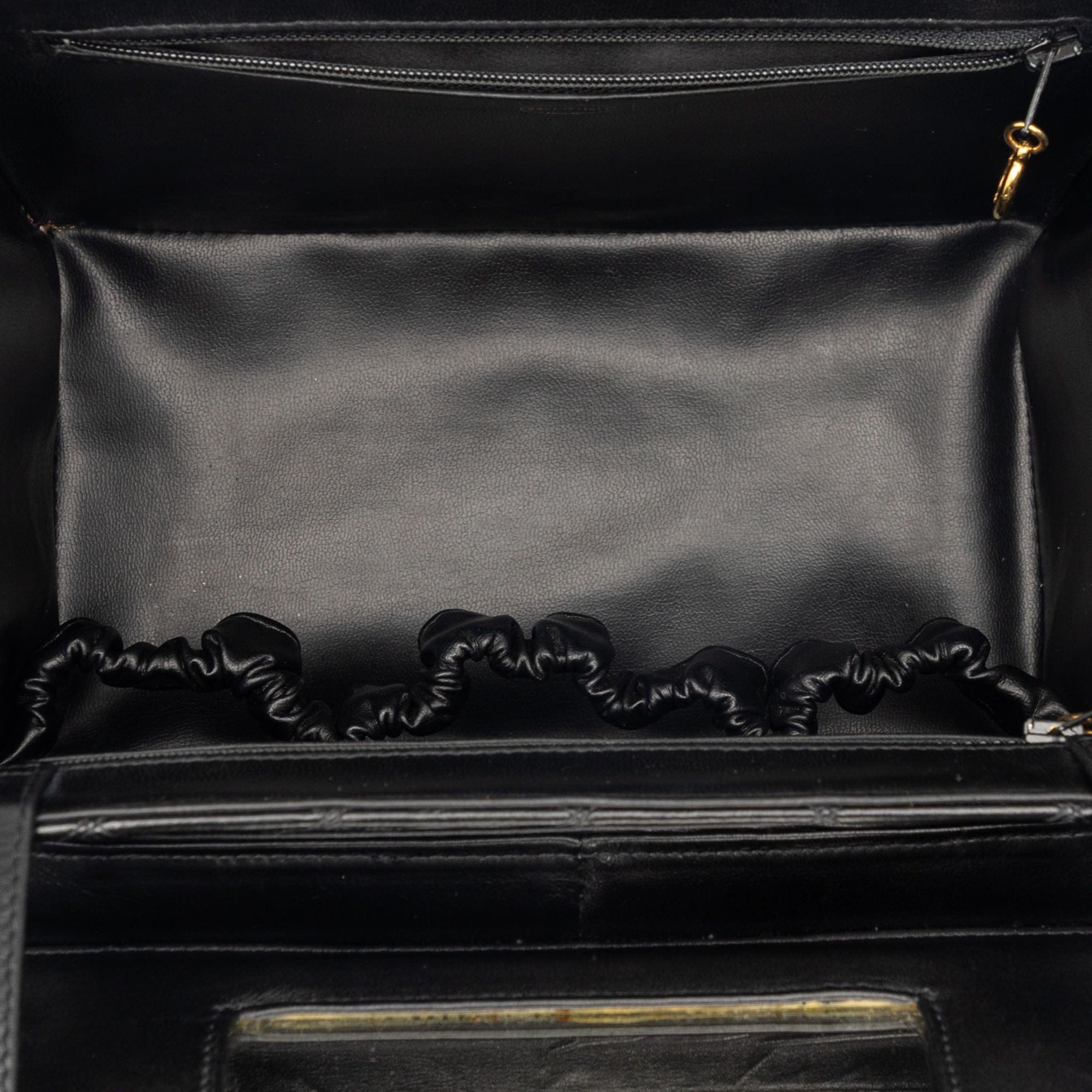 Chanel CC Stitched Calfskin Turnlock Vanity Case