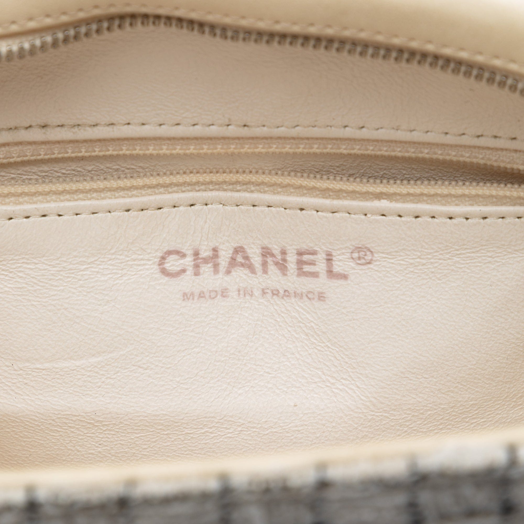 Chanel Tweed and Resin Zipped Shopping Bag