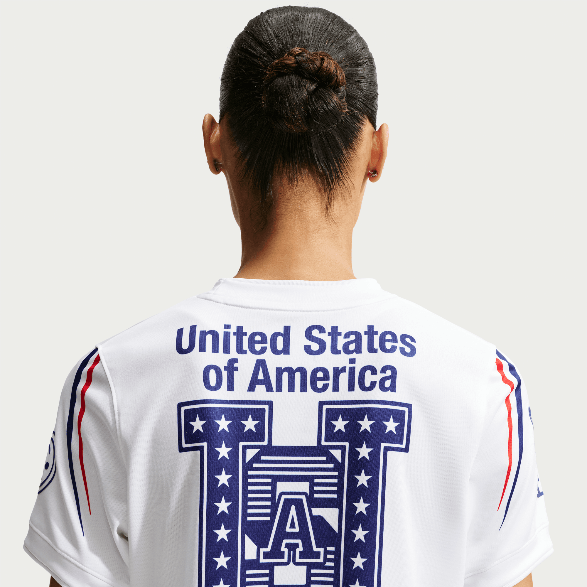 Nike USA x V.A.A. x NIKE X2 WMNS PREMATCH JERSEY - WHITE / DEEP ROYAL BLUE