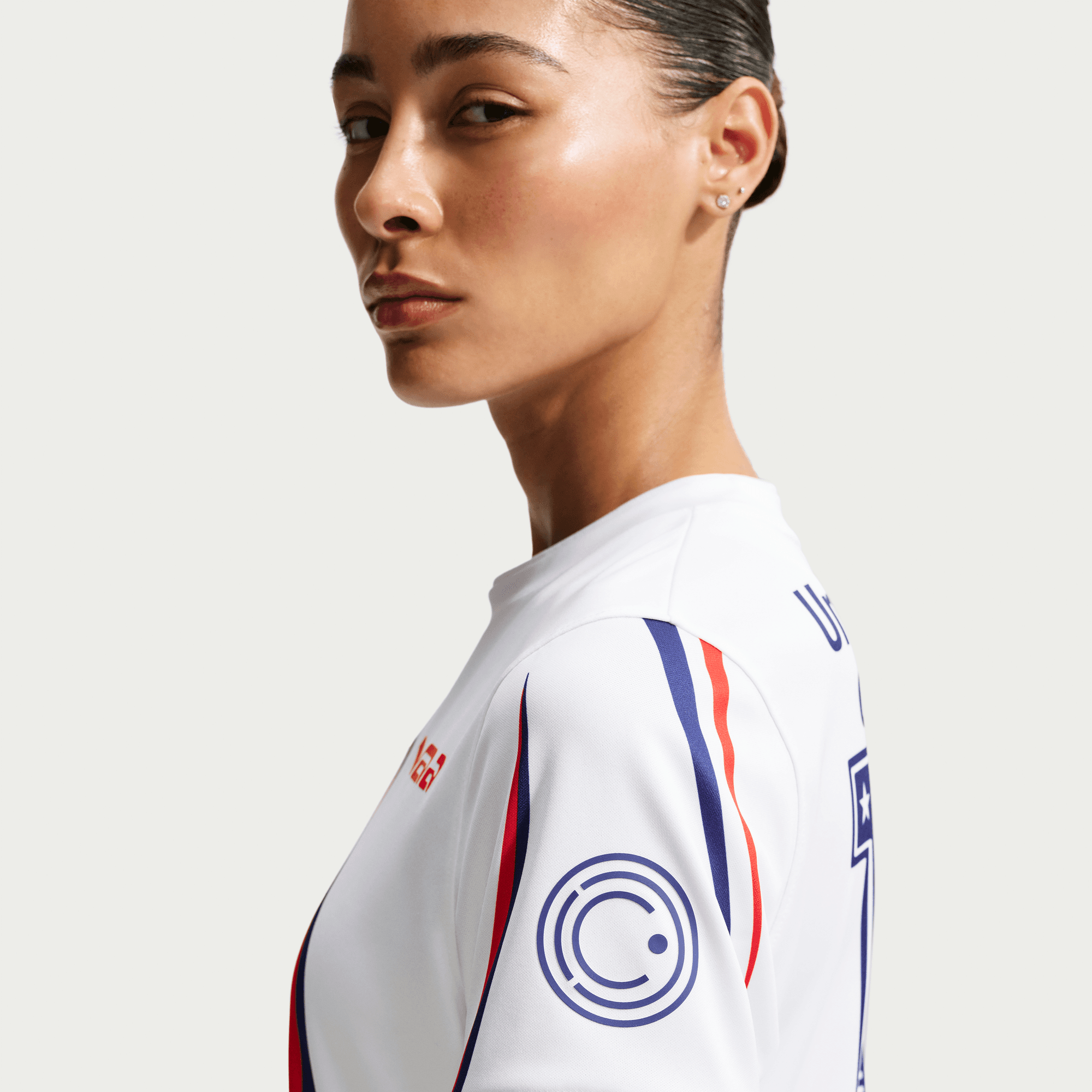 Nike USA x V.A.A. x NIKE X2 WMNS PREMATCH JERSEY - WHITE / DEEP ROYAL BLUE