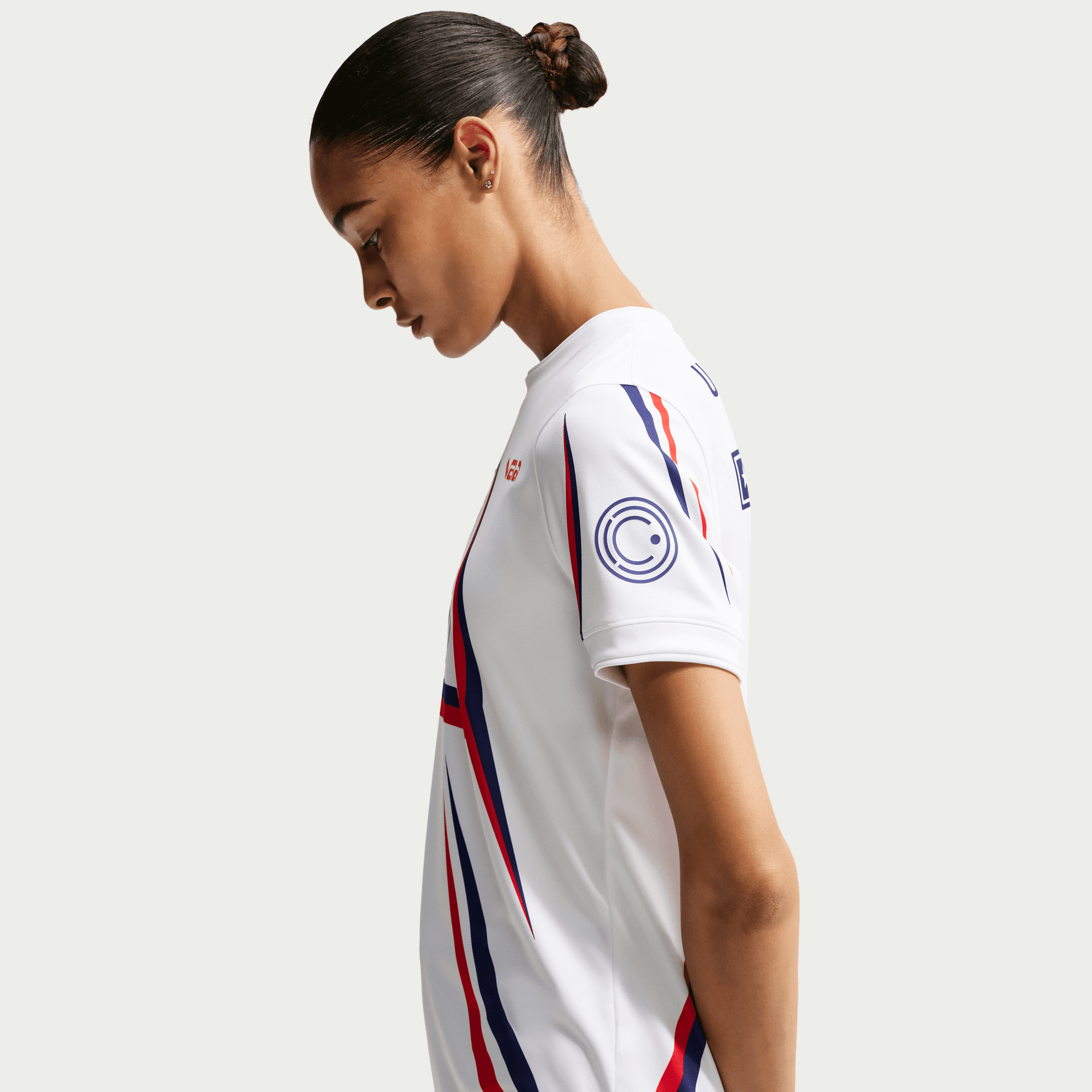 Nike USA x V.A.A. x NIKE X2 WMNS PREMATCH JERSEY - WHITE / DEEP ROYAL BLUE