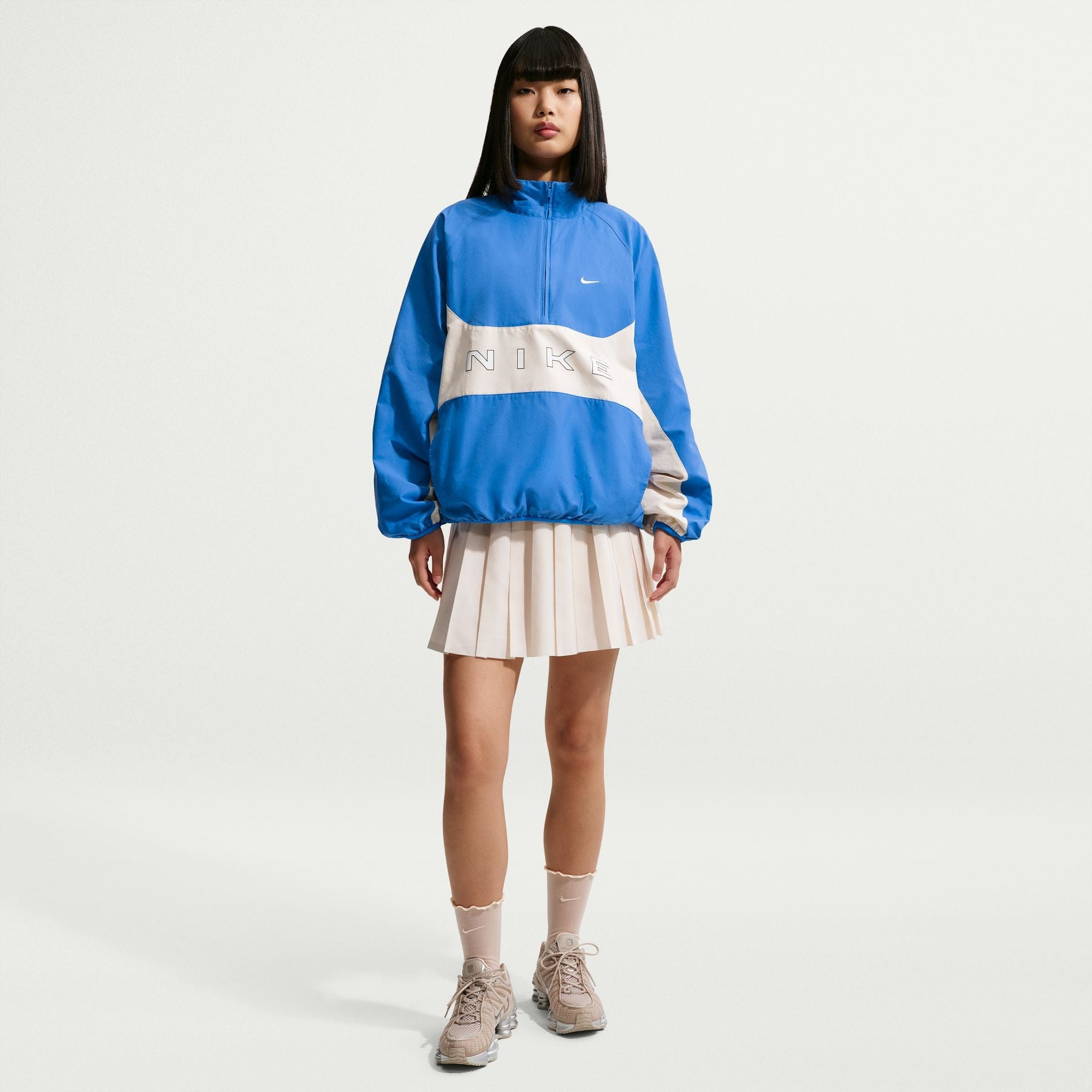 Nike Womens Nike Sportswear Mid - Rise Pleated Skirt Chalk