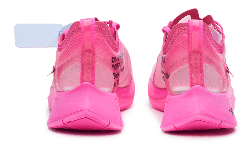 Nike Zoom Fly SP x OFF - WHITE Tulip Pink 2018 (AJ4588 - 600) Men's Size 4 - 13