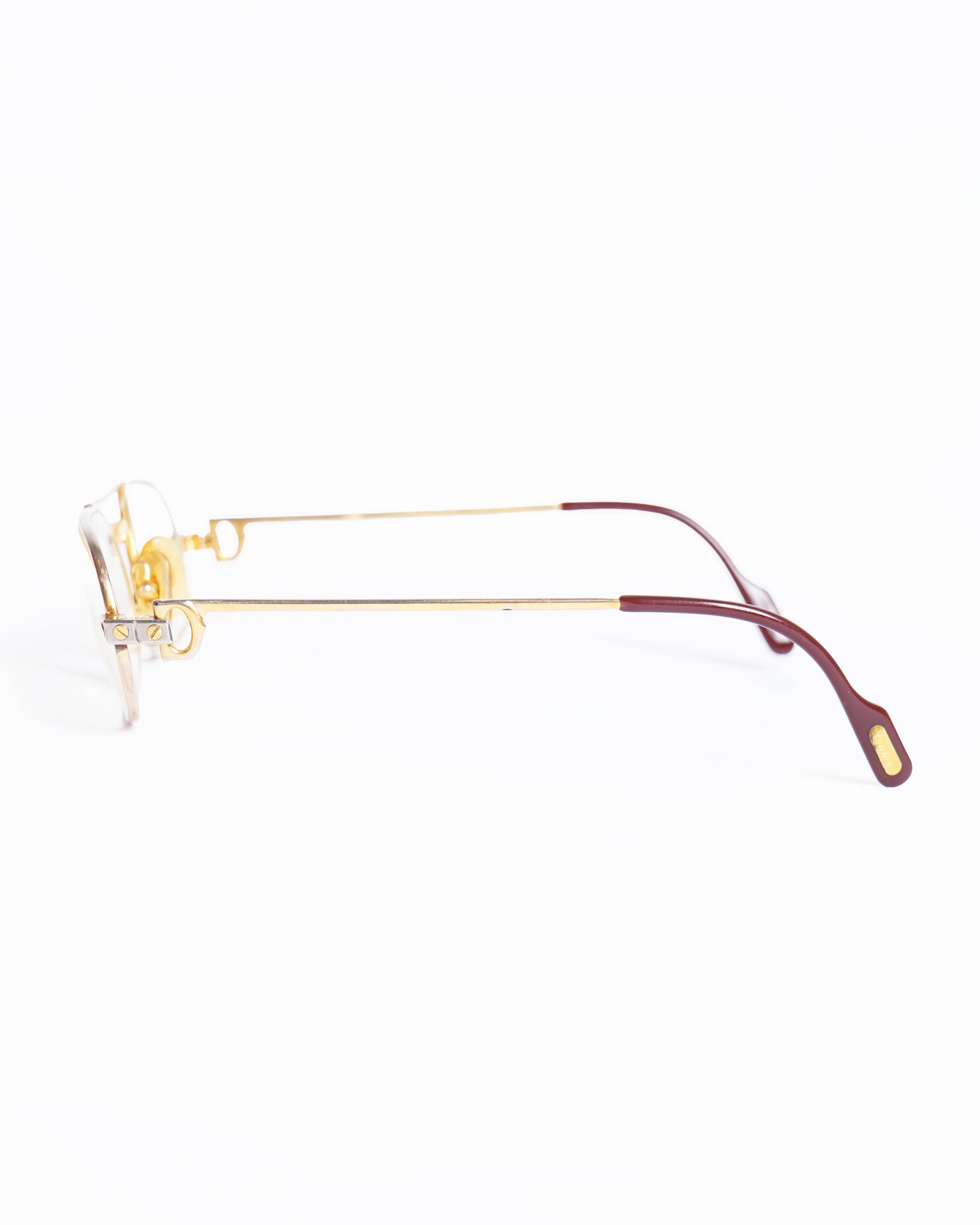 Cartier Vintage Cartier 22k gold plated Louis Vendome Optical Glasses
