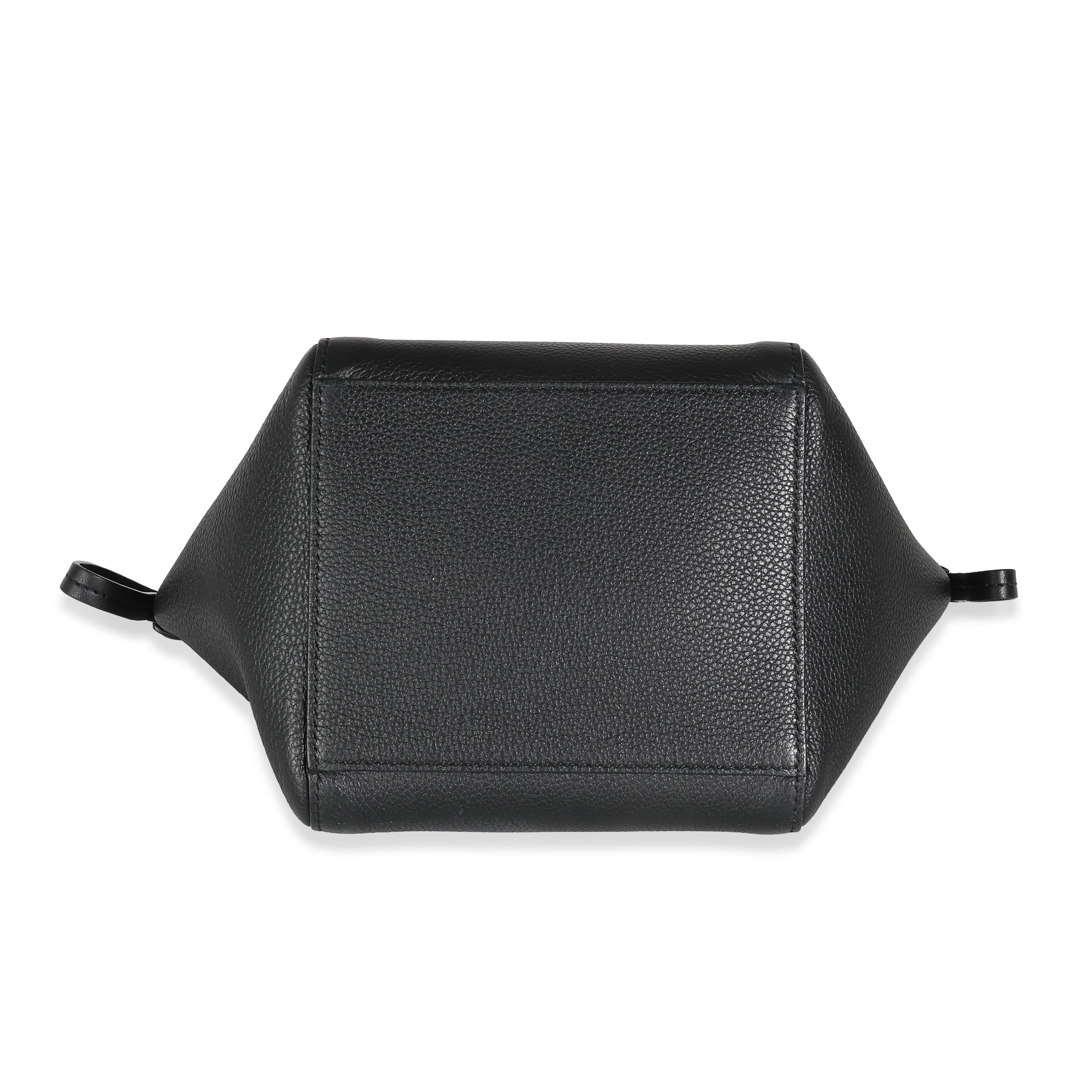 Fendi Black Vitello Mini Origami Tote