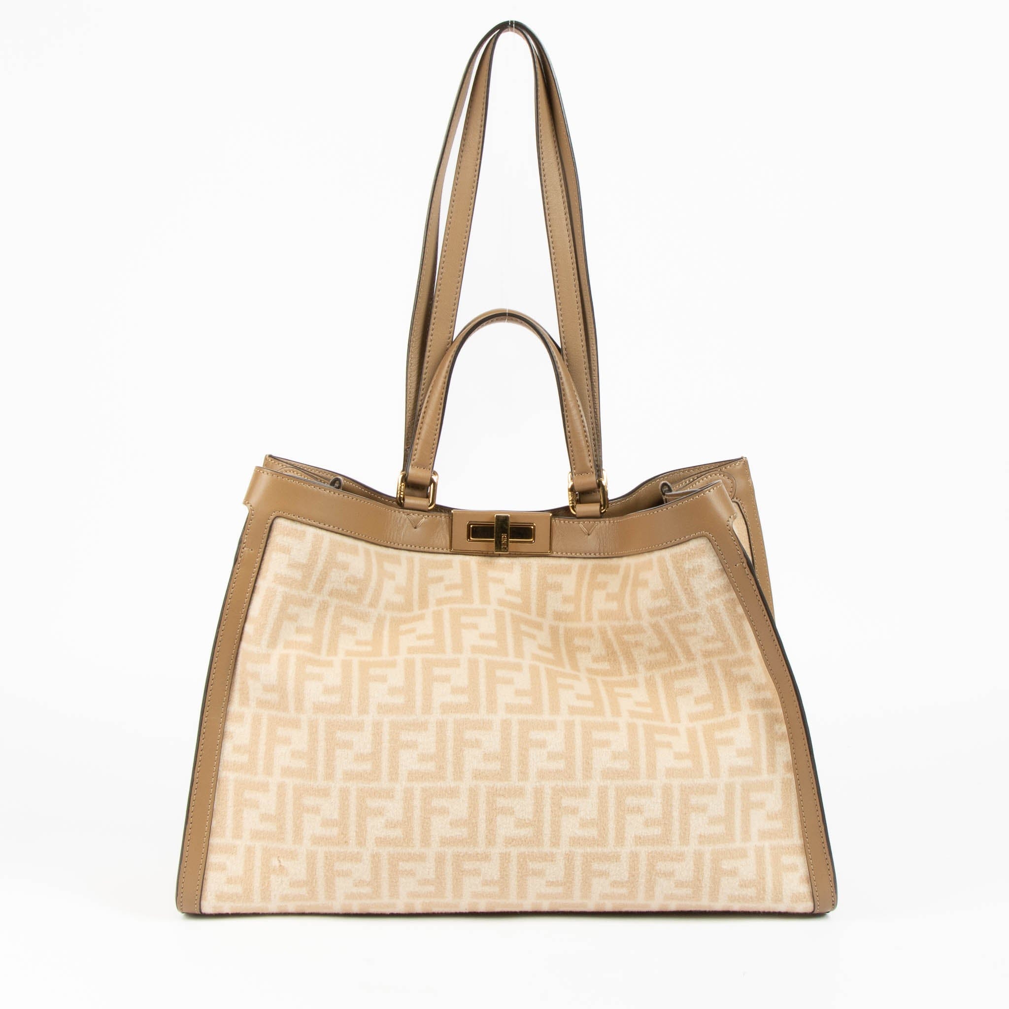 Fendi Wool FF 1974 Peekaboo X - Tote Medium Bag