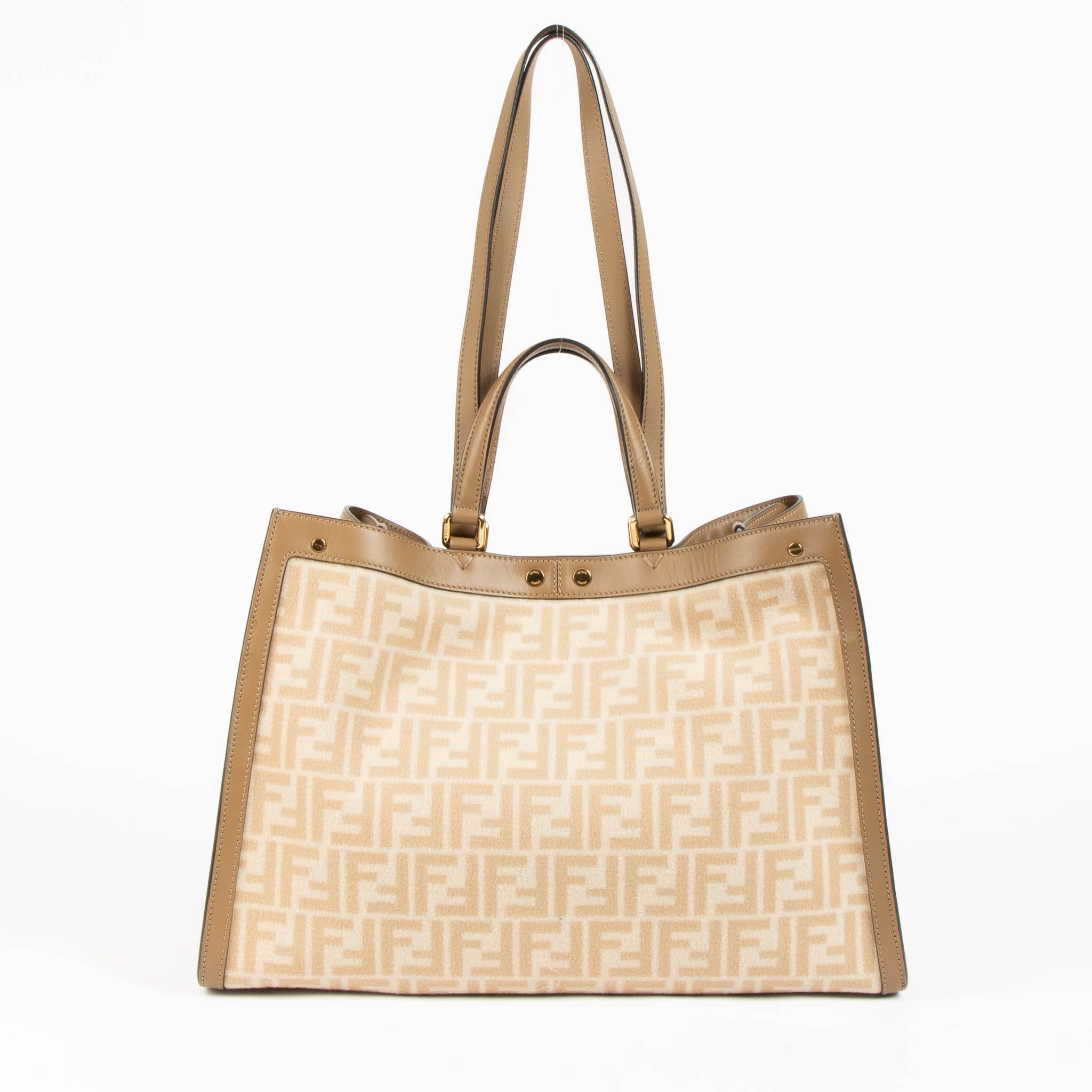 Fendi Wool FF 1974 Peekaboo X - Tote Medium Bag