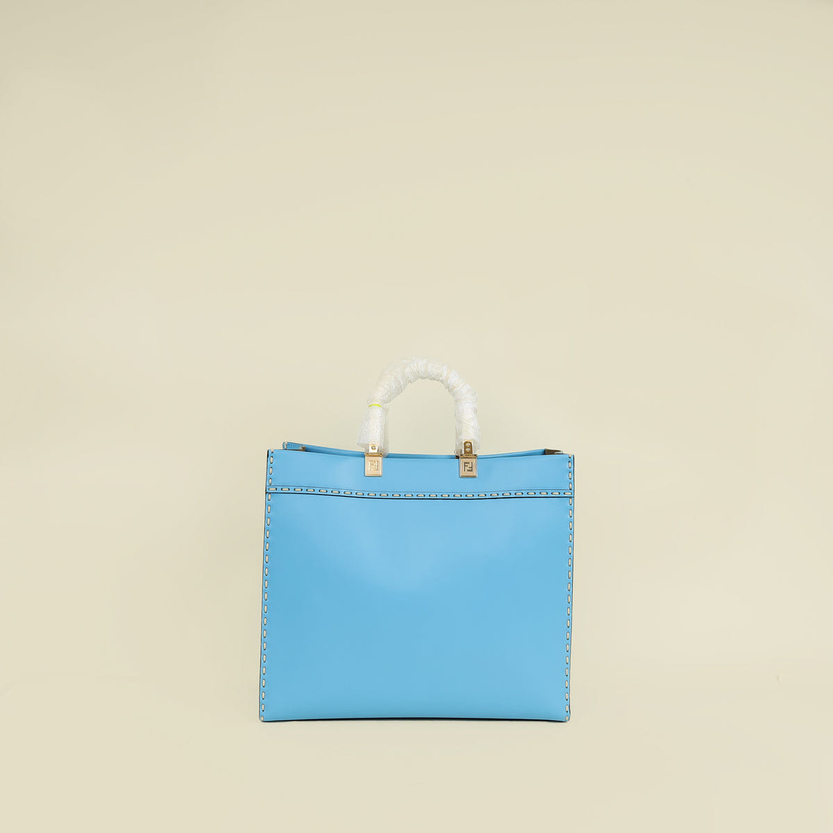 Fendi Blue Sunshine Medium Shopping Tote Bag