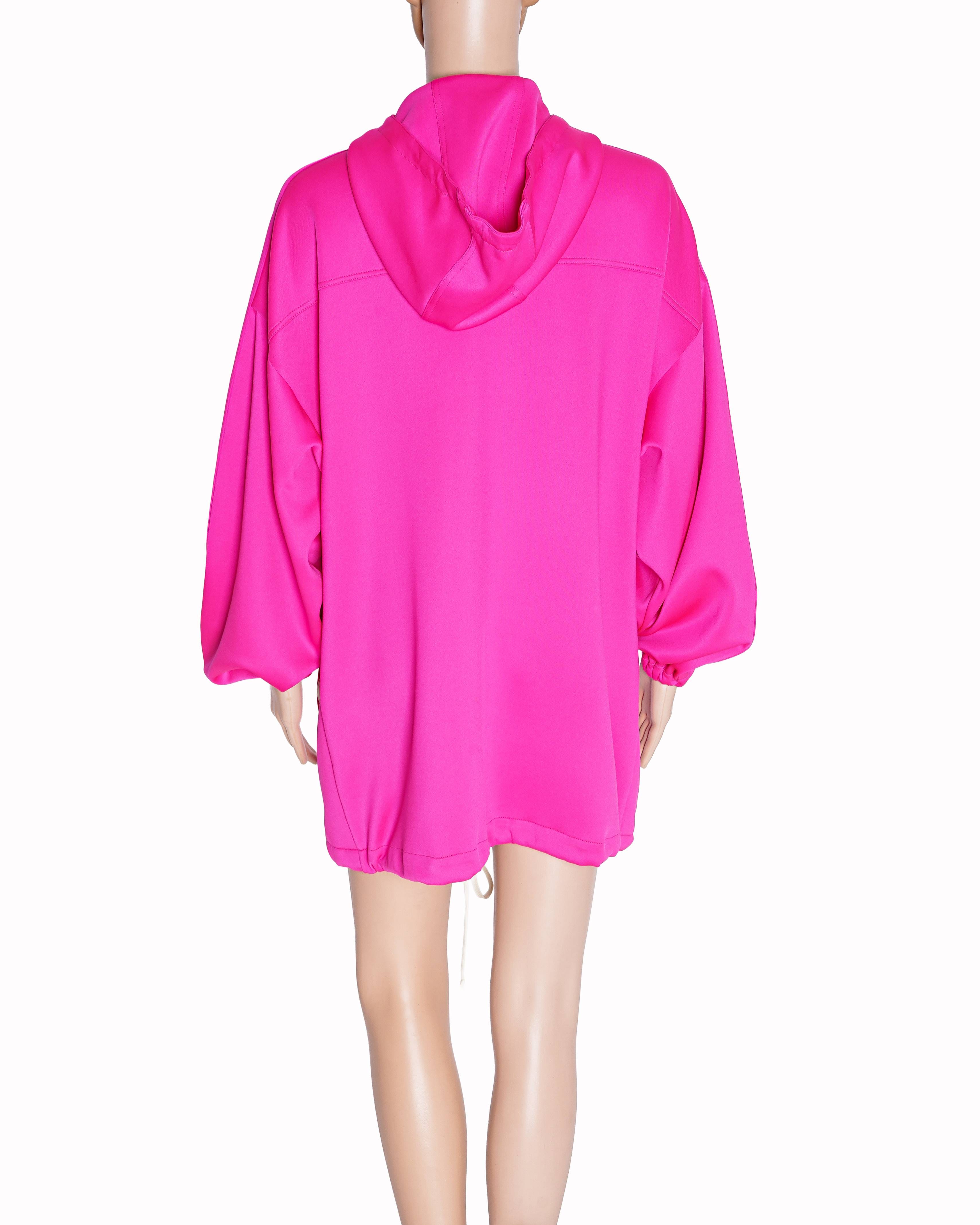 Gucci 2021 Interlocking G Half - Zip Hoodie Dress