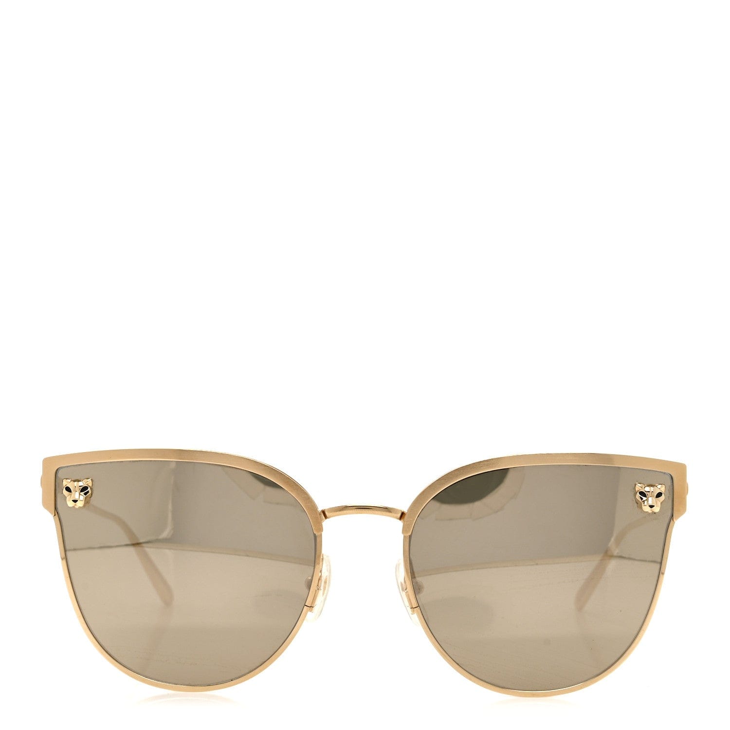 Cartier Panthere De Cartier Cat Eye Sunglasses Gold