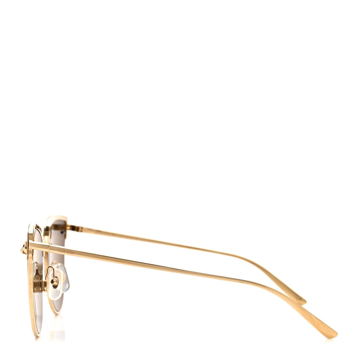 Cartier Panthere De Cartier Cat Eye Sunglasses Gold