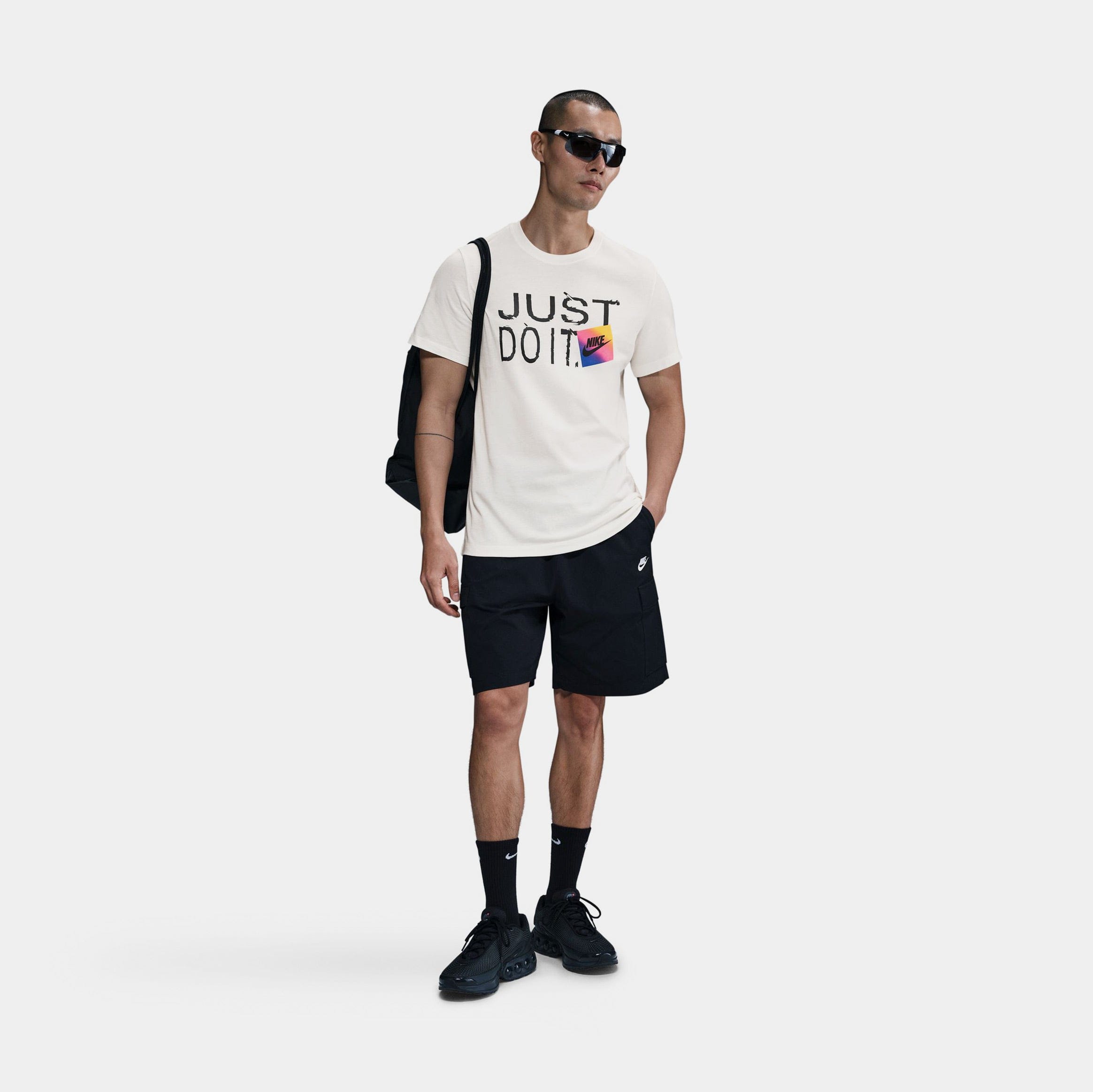 Nike NSW Just Do It Mens Short Sleeve Shirt (Sail)