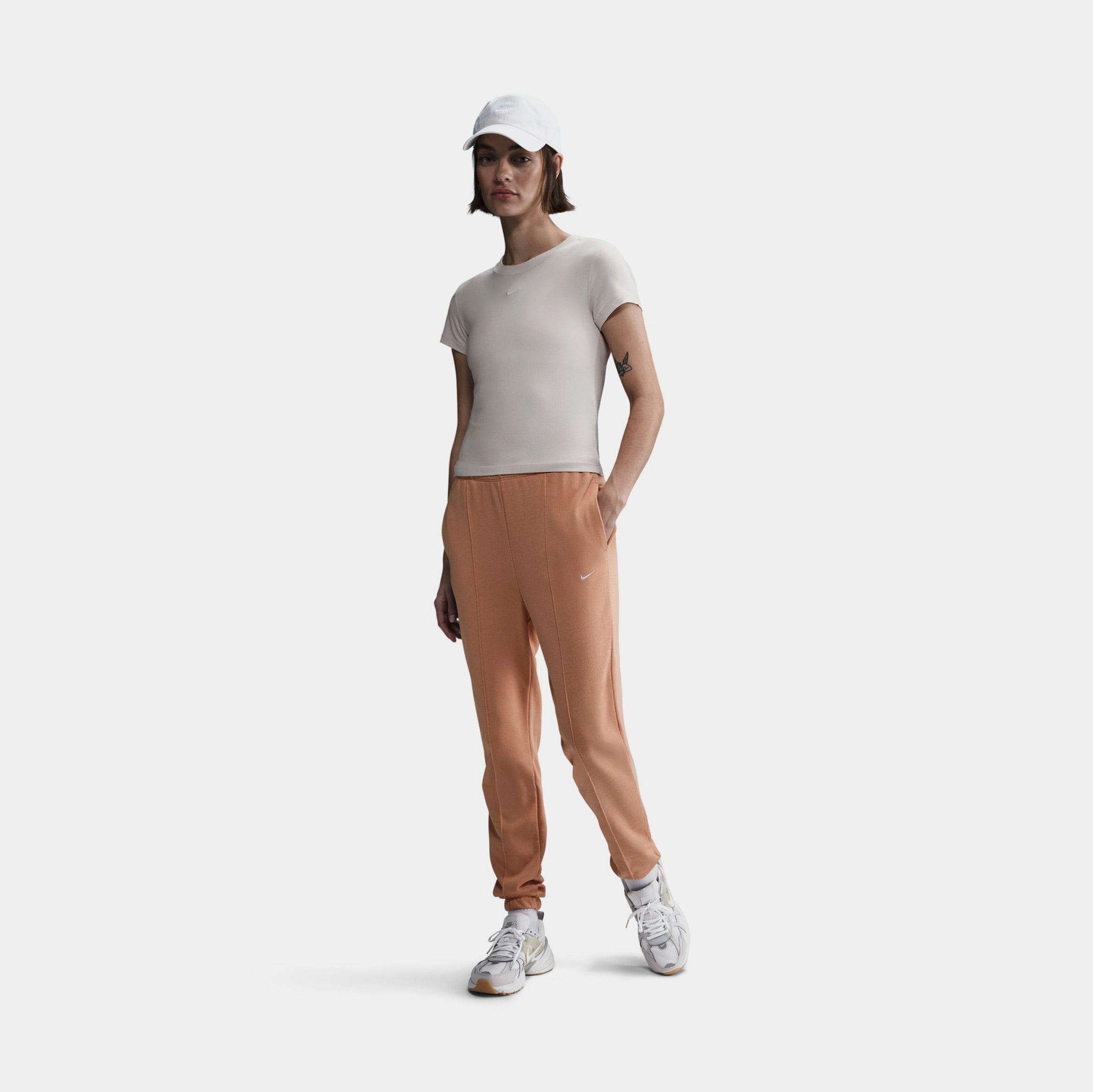Nike Chill Knit Womens Short Sleeve Shirt (Mink Brown/Mink Brown)