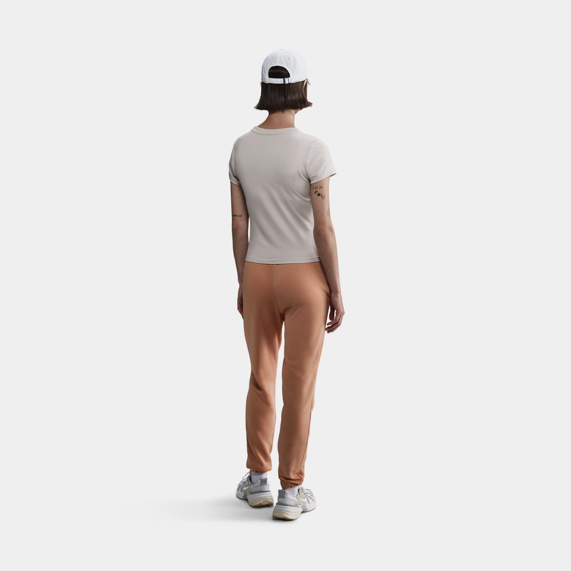 Nike Chill Knit Womens Short Sleeve Shirt (Mink Brown/Mink Brown)