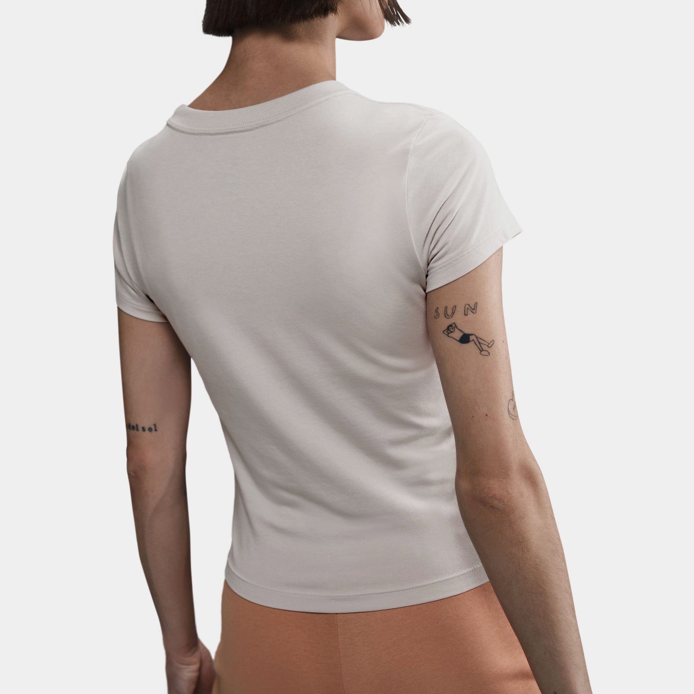 Nike Chill Knit Womens Short Sleeve Shirt (Mink Brown/Mink Brown)