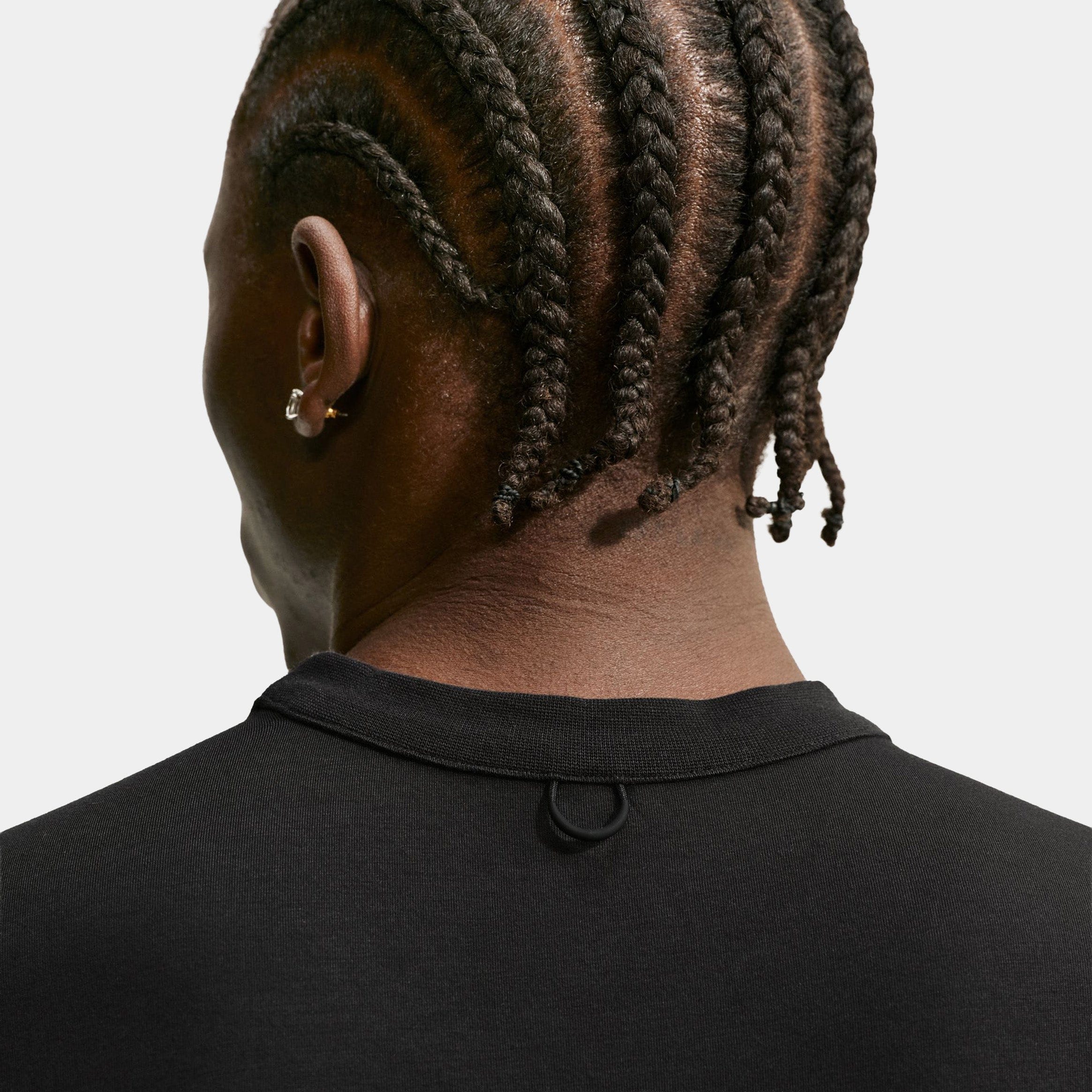Nike 24.7 ImpossiblySoft Light Dri Fit Mens Short Sleeve Shirt (Black/Dark Smoke Grey)
