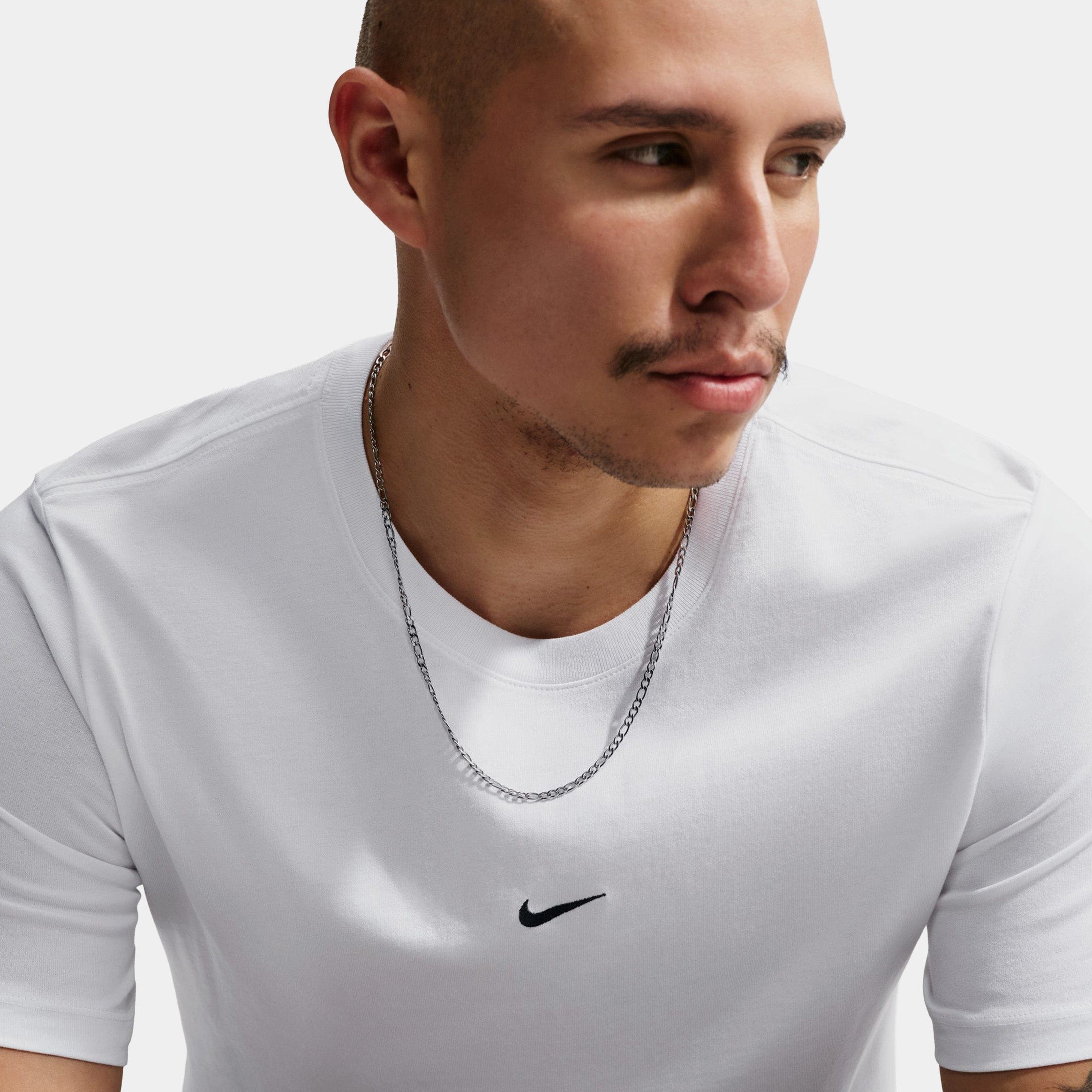 Nike Sportswear Mens Short Sleeve Shirt (White/Black)