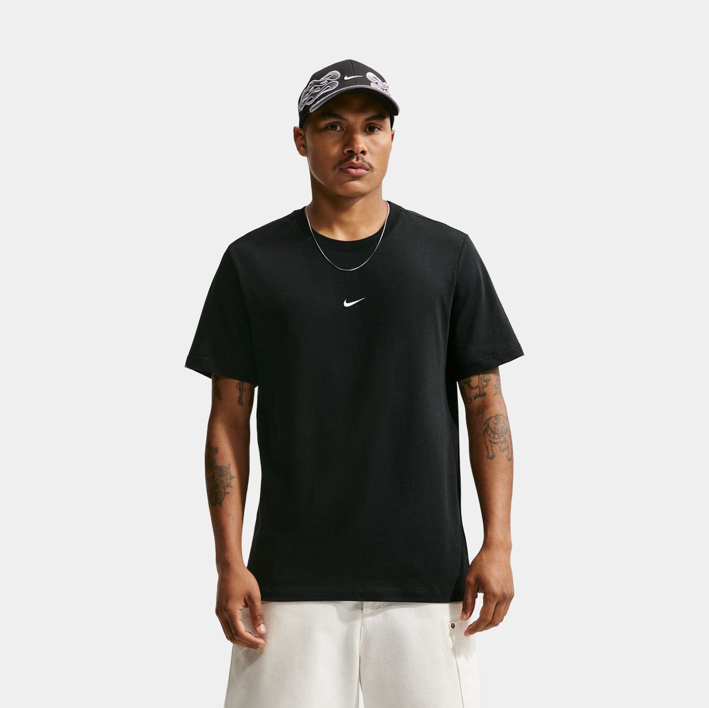 Nike Sportswear Mens Short Sleeve Shirt (Black/White)